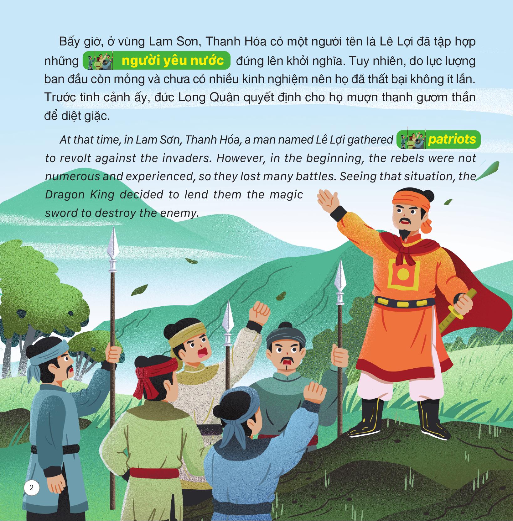 truyện cổ tích việt nam - sự tích hồ gươm - song ngữ việt-anh - Ảnh 3