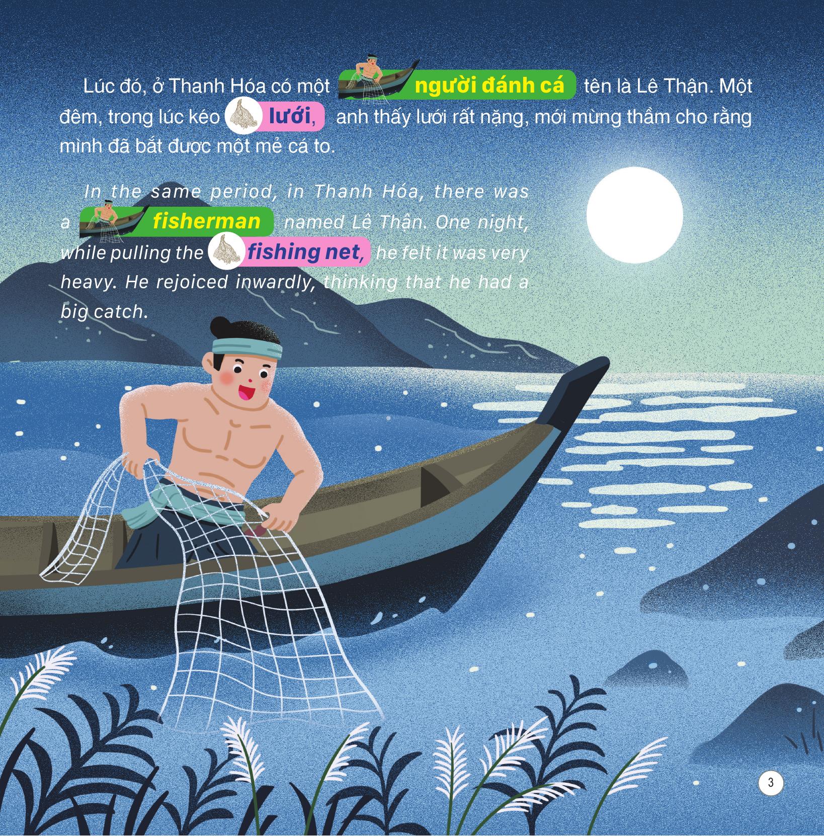 truyện cổ tích việt nam - sự tích hồ gươm - song ngữ việt-anh - Ảnh 4