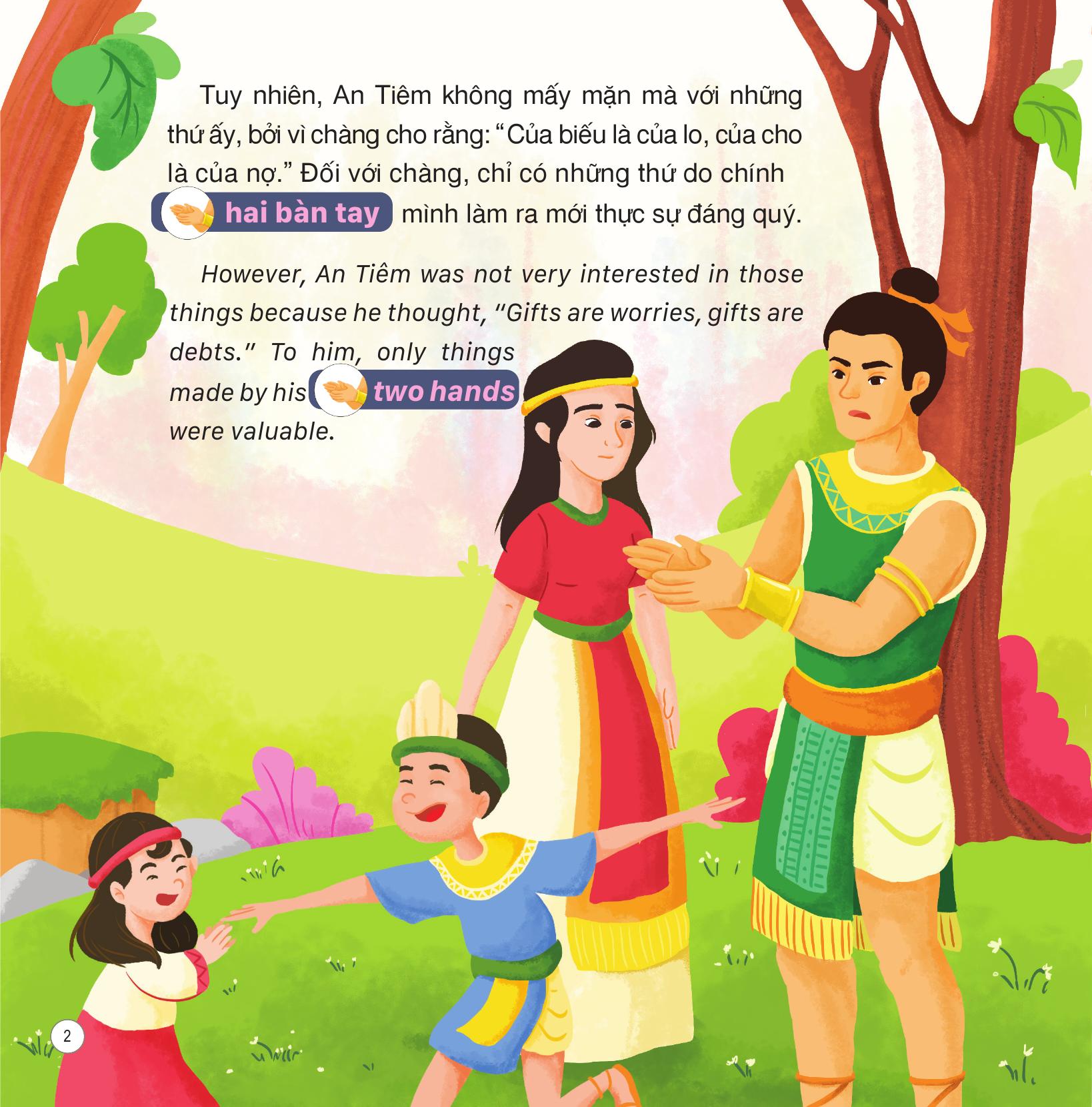 truyện cổ tích việt nam - sự tích quả dưa hấu - song ngữ việt-anh - Ảnh 3