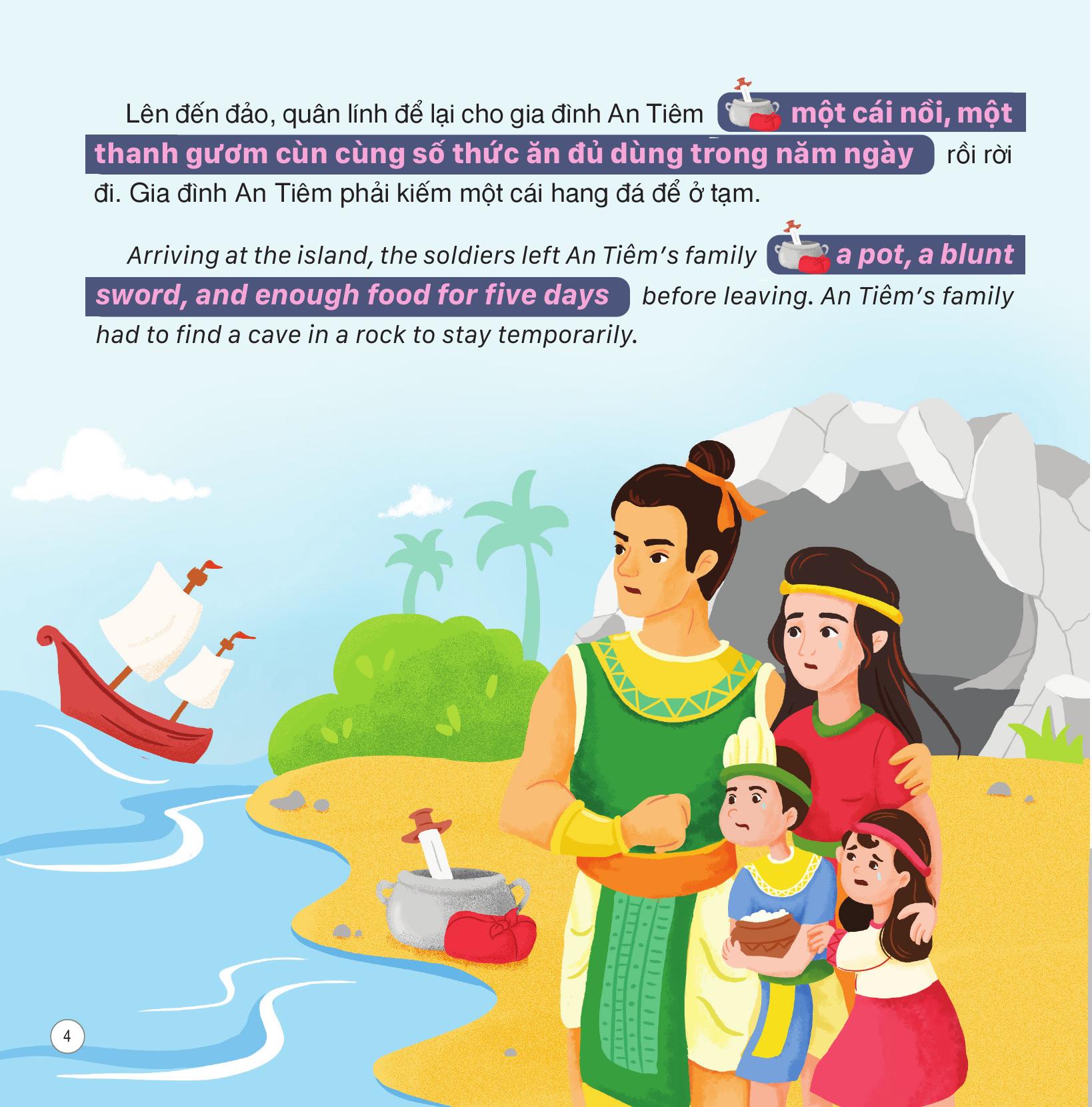 truyện cổ tích việt nam - sự tích quả dưa hấu - song ngữ việt-anh - Ảnh 5