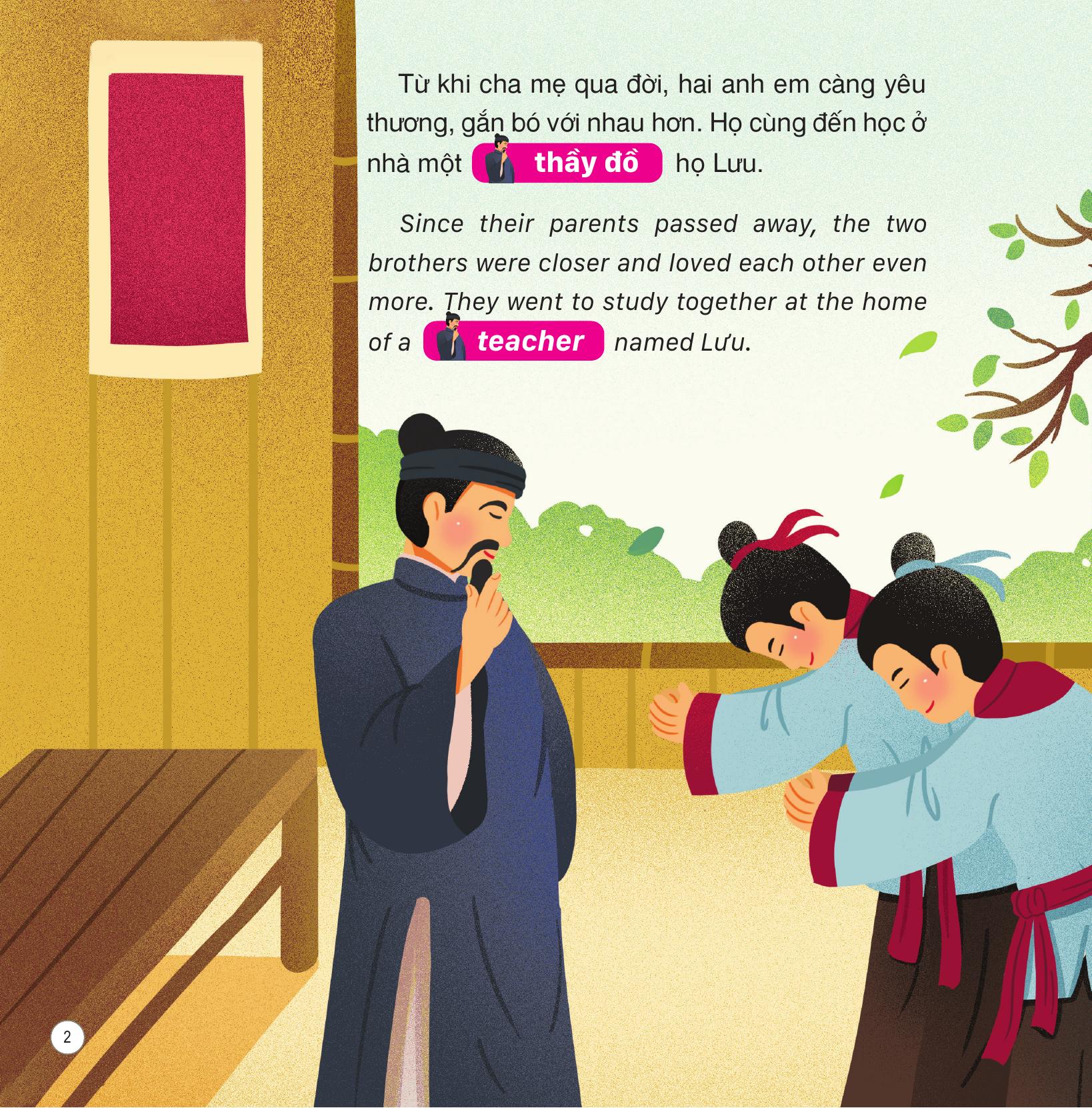 truyện cổ tích việt nam - sự tích trầu cau - song ngữ việt-anh - Ảnh 3