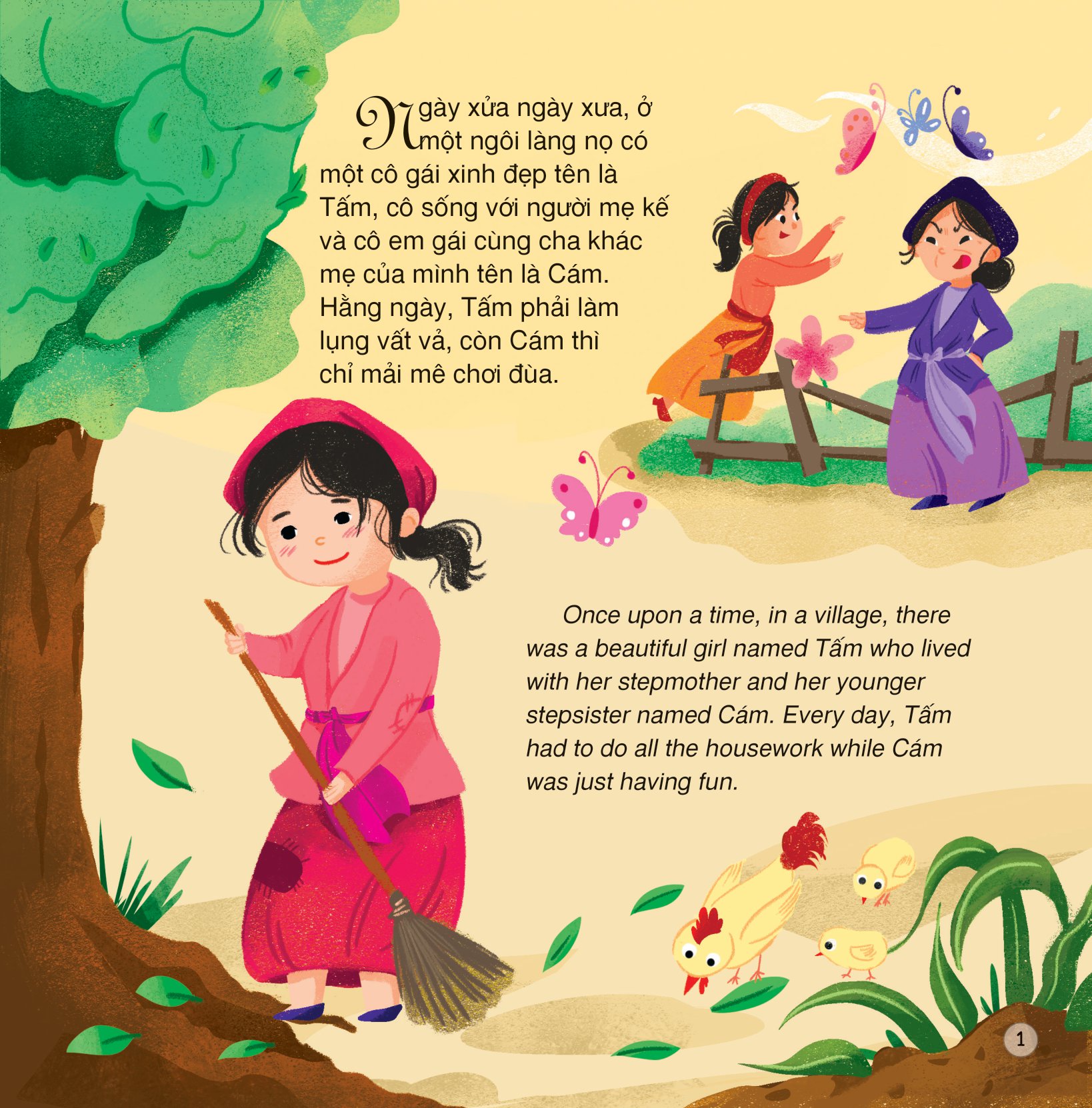 truyện cổ tích việt nam - tấm cám (song ngữ việt - anh) - Ảnh 2