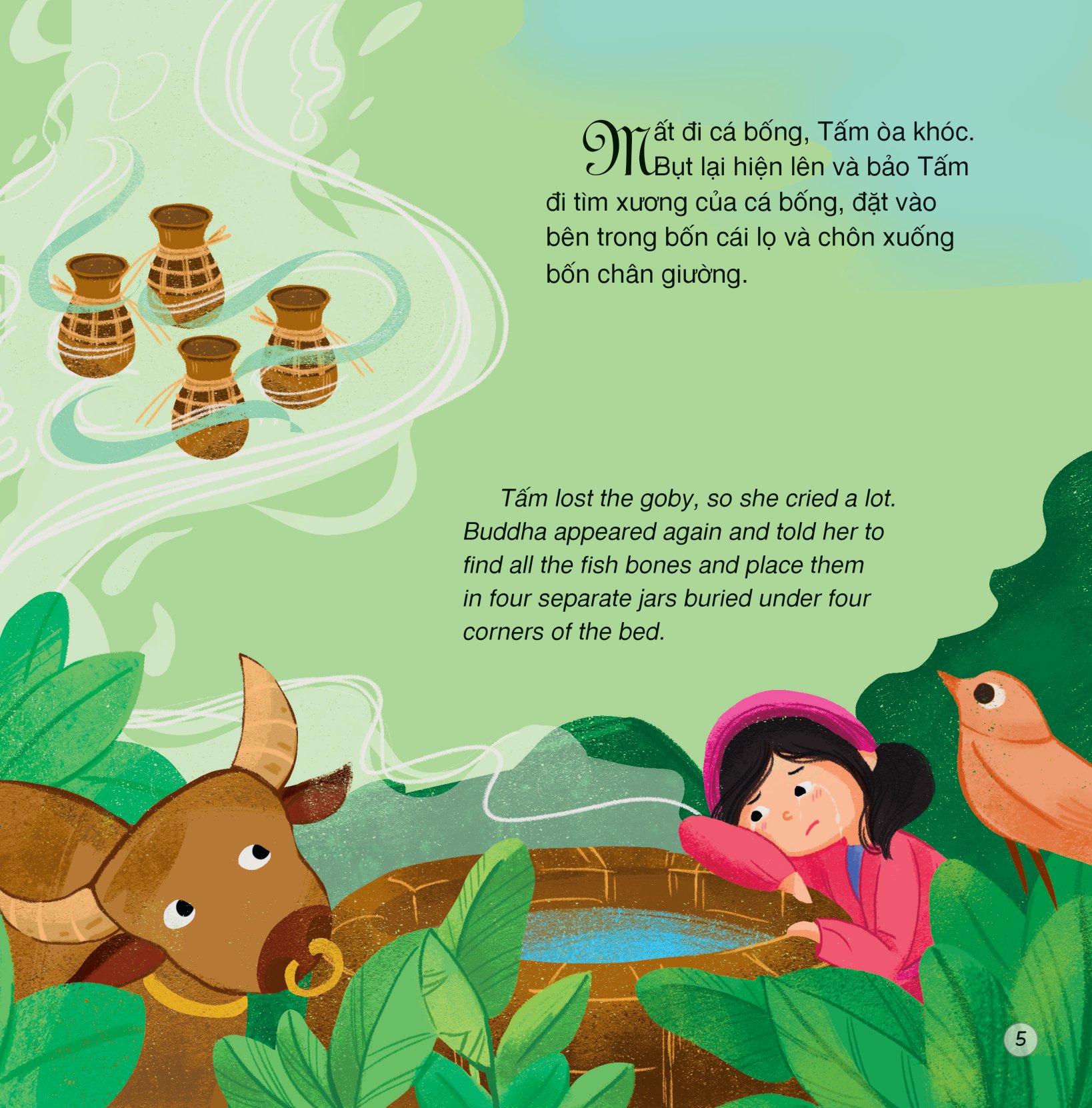 truyện cổ tích việt nam - tấm cám (song ngữ việt - anh) - Ảnh 6