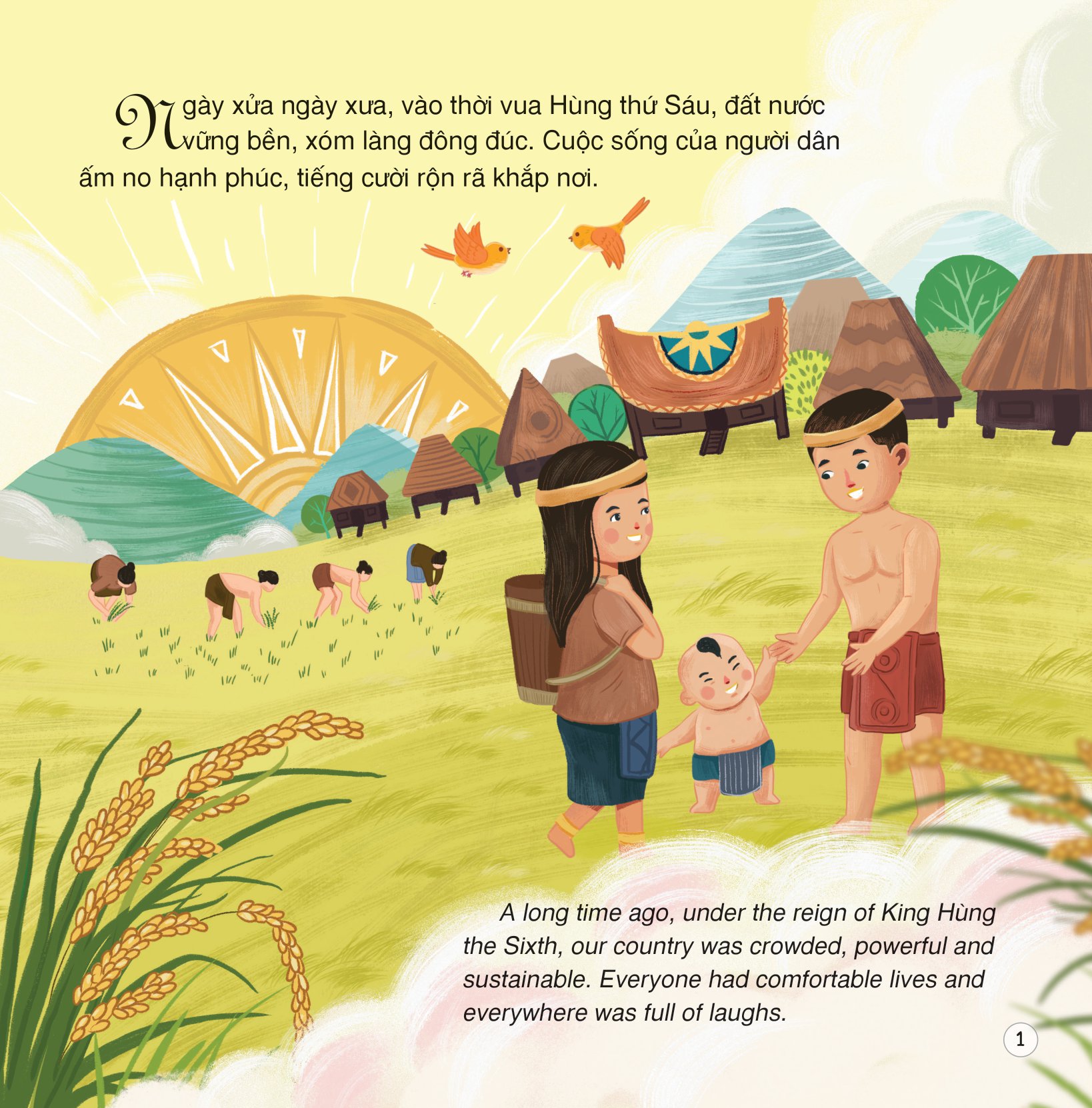 truyện cổ tích việt nam - thánh gióng (song ngữ việt - anh) - Ảnh 2