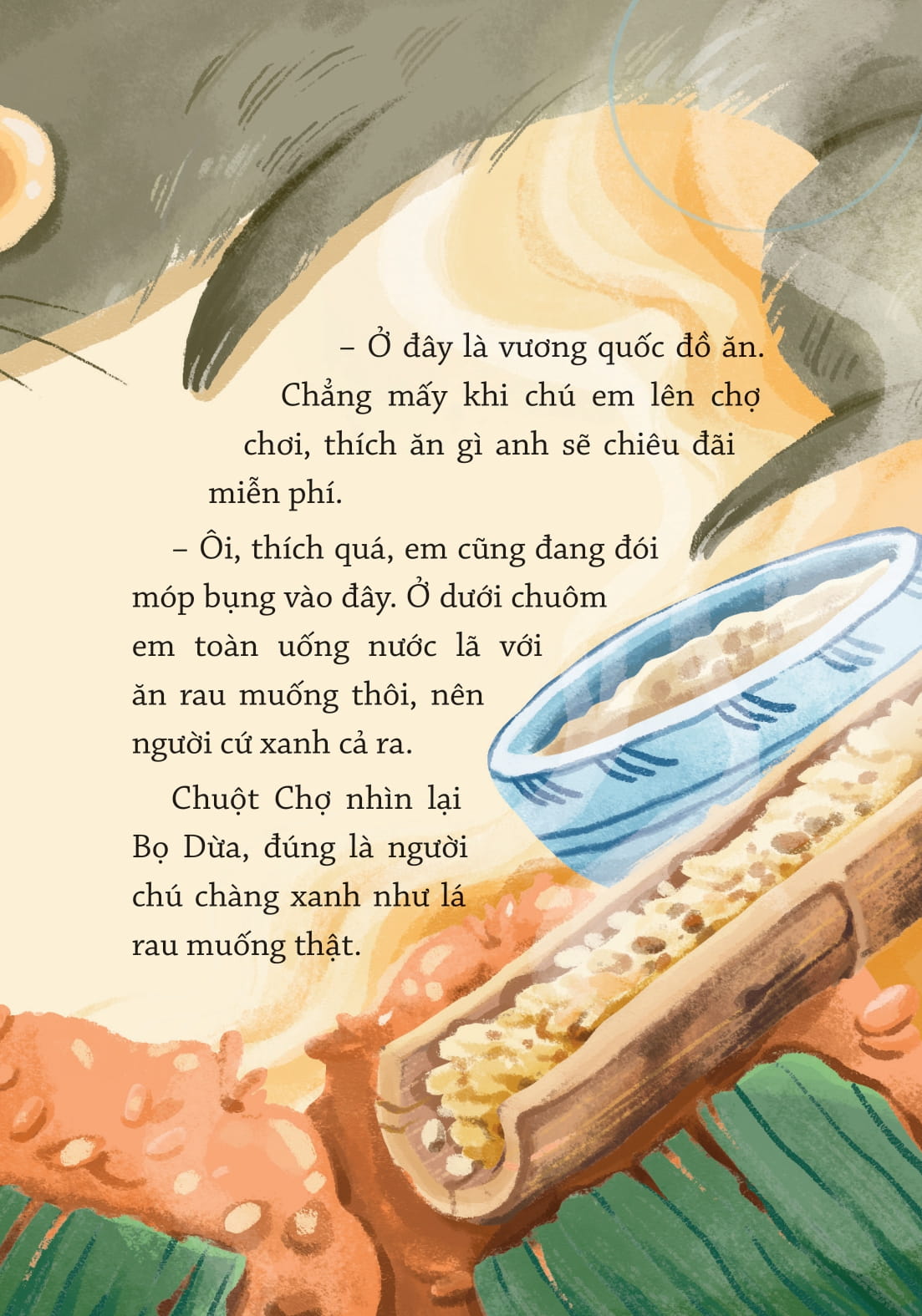 truyện đồng thoại - giúp em giỏi văn - trên mái nhà có cô xin tương - Ảnh 8