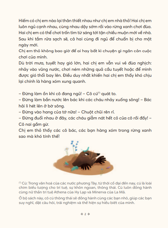 truyện hay giúp trẻ thông thái - chị em thỏ thích tự do - Ảnh 2