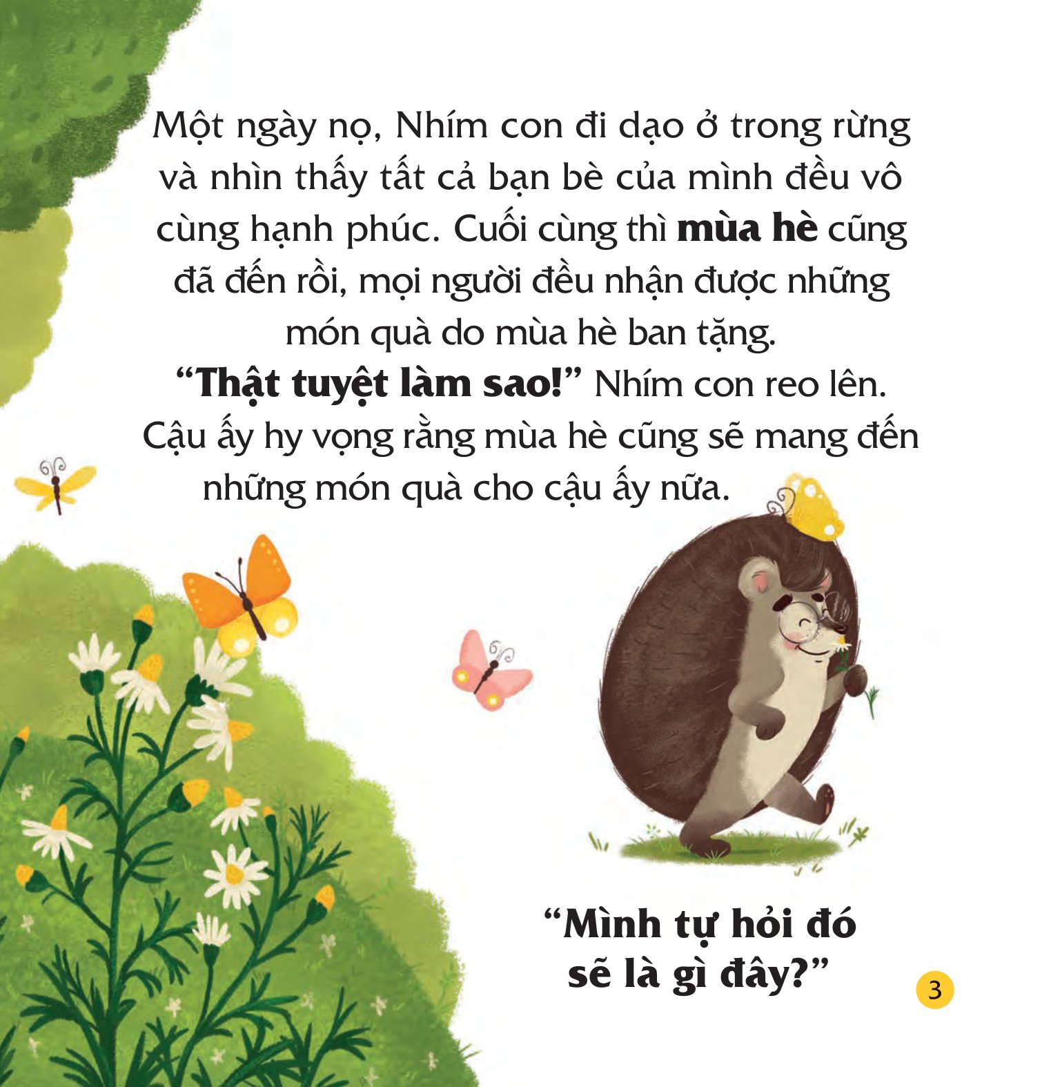 truyện kể bốn mùa - nhím con ham học hỏi - món quà của mùa hè - Ảnh 4