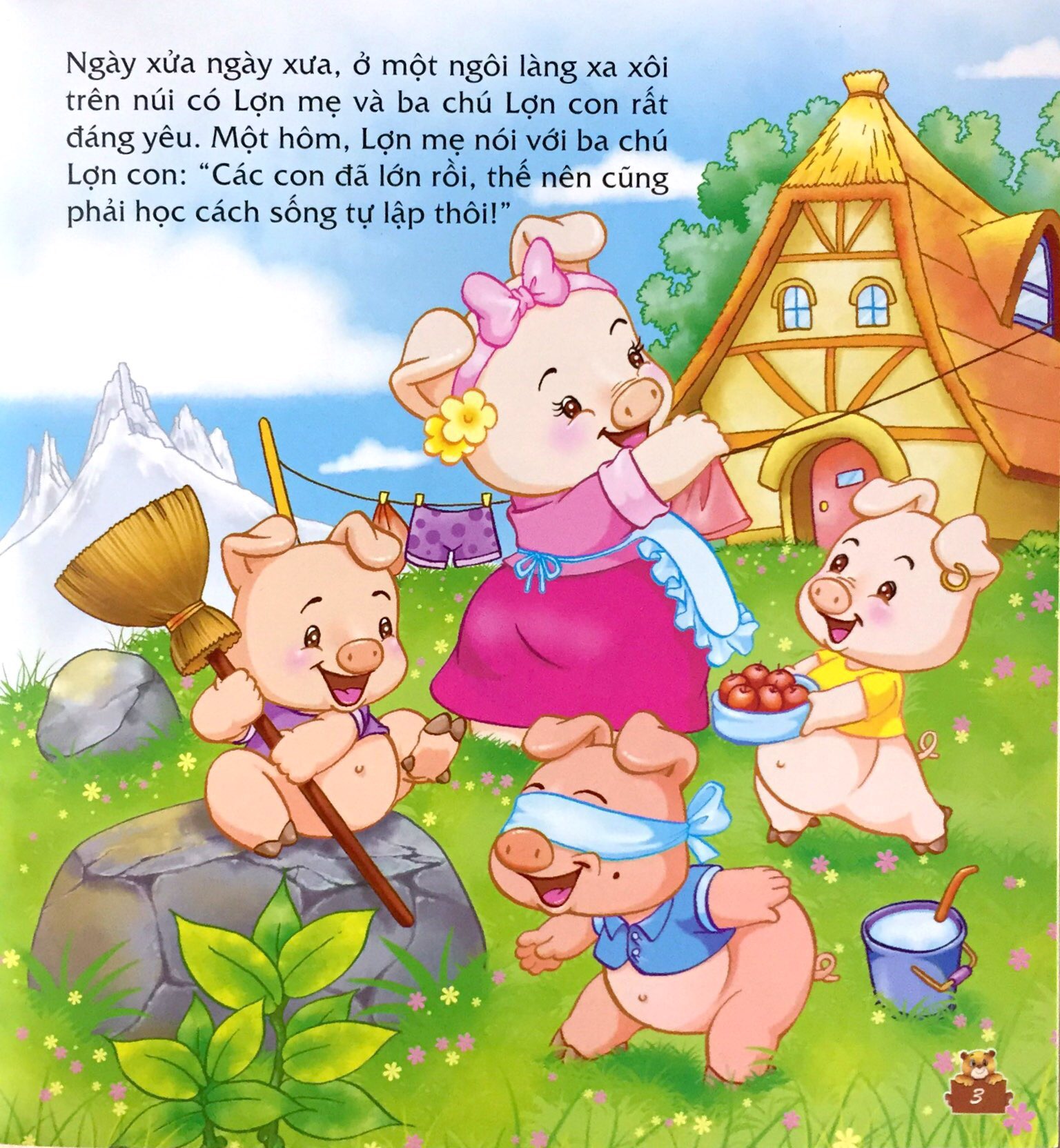truyện kể cho bé trước giờ đi ngủ - ngày xửa ngày xưa: ba chú lợn con - Ảnh 4