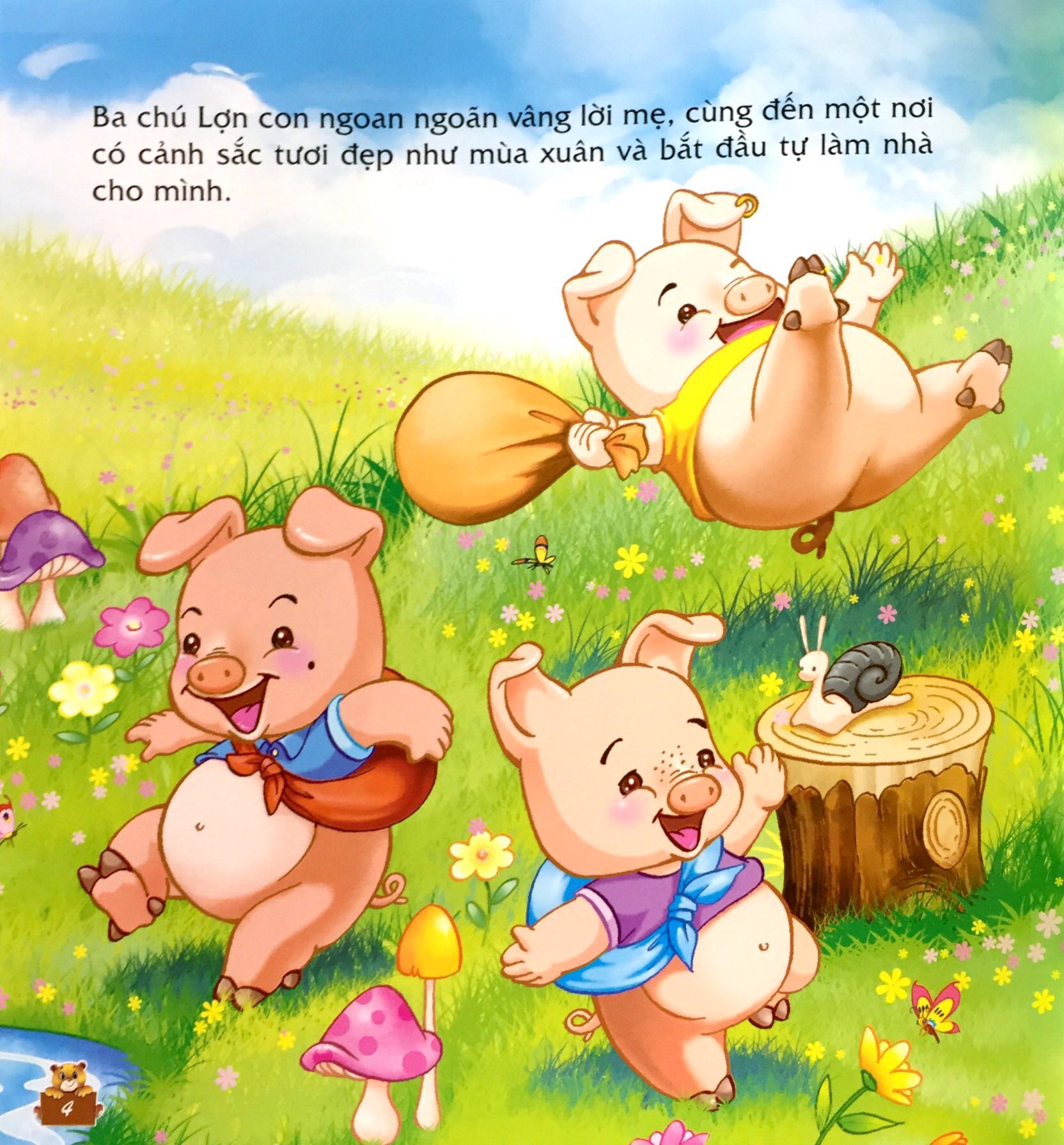 truyện kể cho bé trước giờ đi ngủ - ngày xửa ngày xưa: ba chú lợn con - Ảnh 5