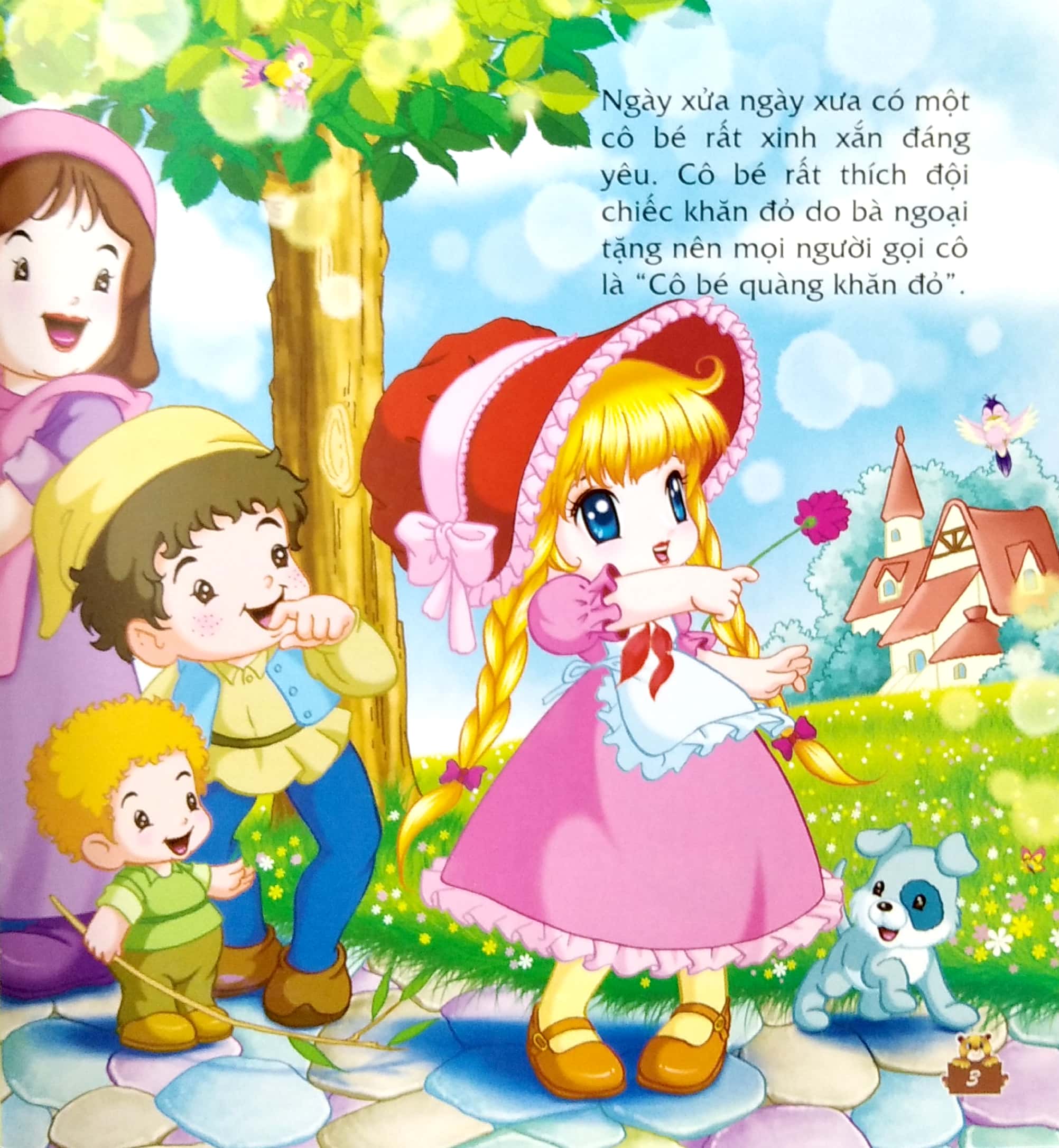 truyện kể cho bé trước giờ đi ngủ - ngày xửa ngày xưa: cô bé quàng khăn đỏ - Ảnh 3