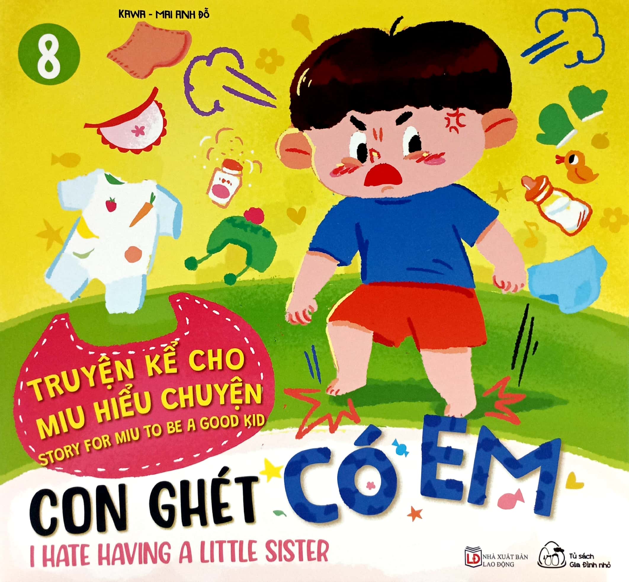 truyện kể cho miu hiểu chuyện - con ghét có em (song ngữ việt-anh) - Ảnh 2
