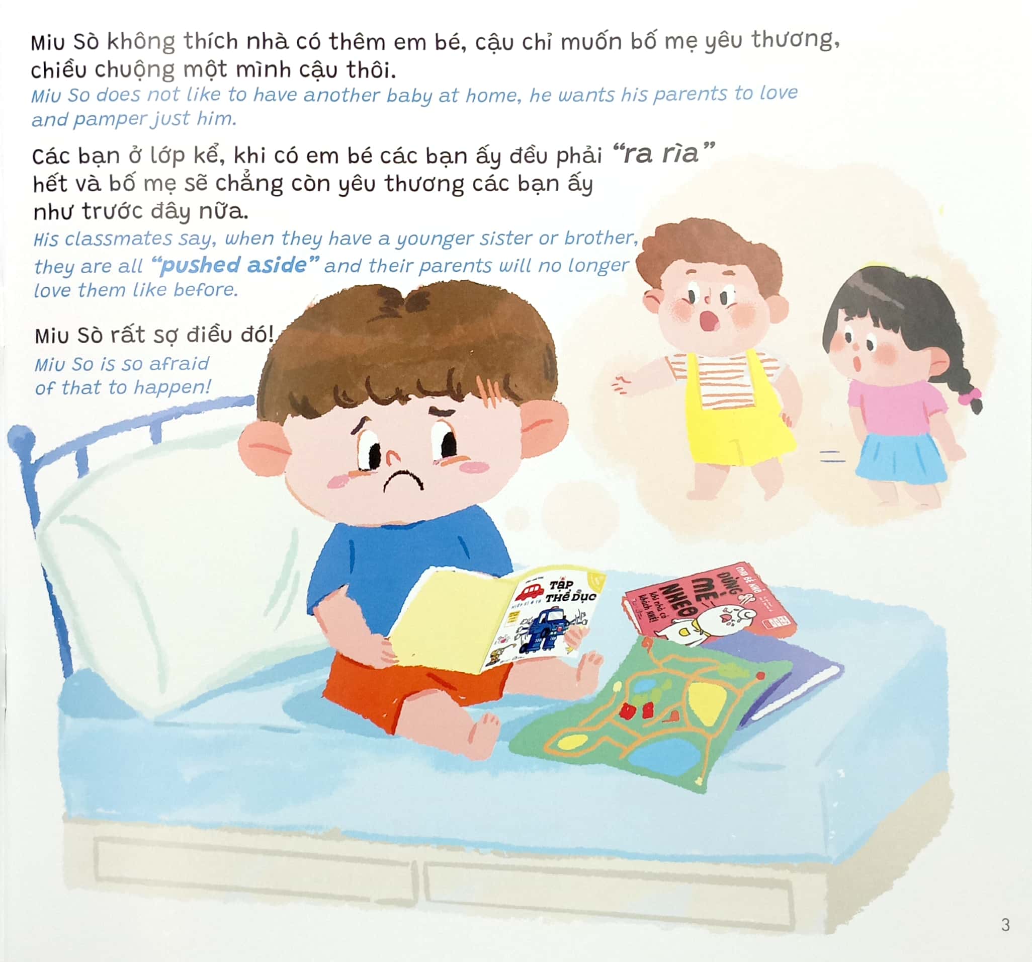 truyện kể cho miu hiểu chuyện - con ghét có em (song ngữ việt-anh) - Ảnh 4