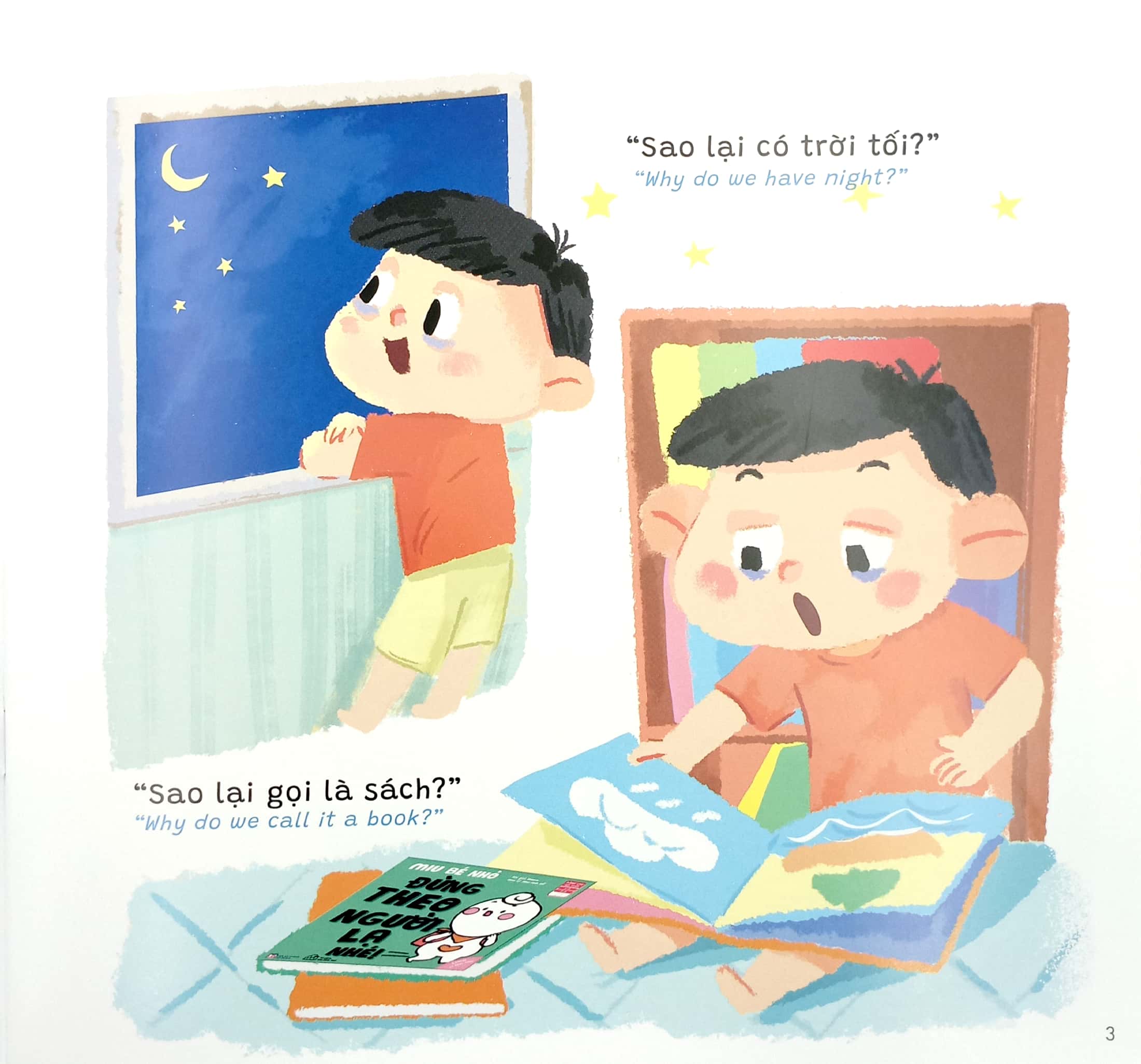 truyện kể cho miu hiểu chuyện - con ghét đi ngủ (song ngữ việt-anh) - Ảnh 4