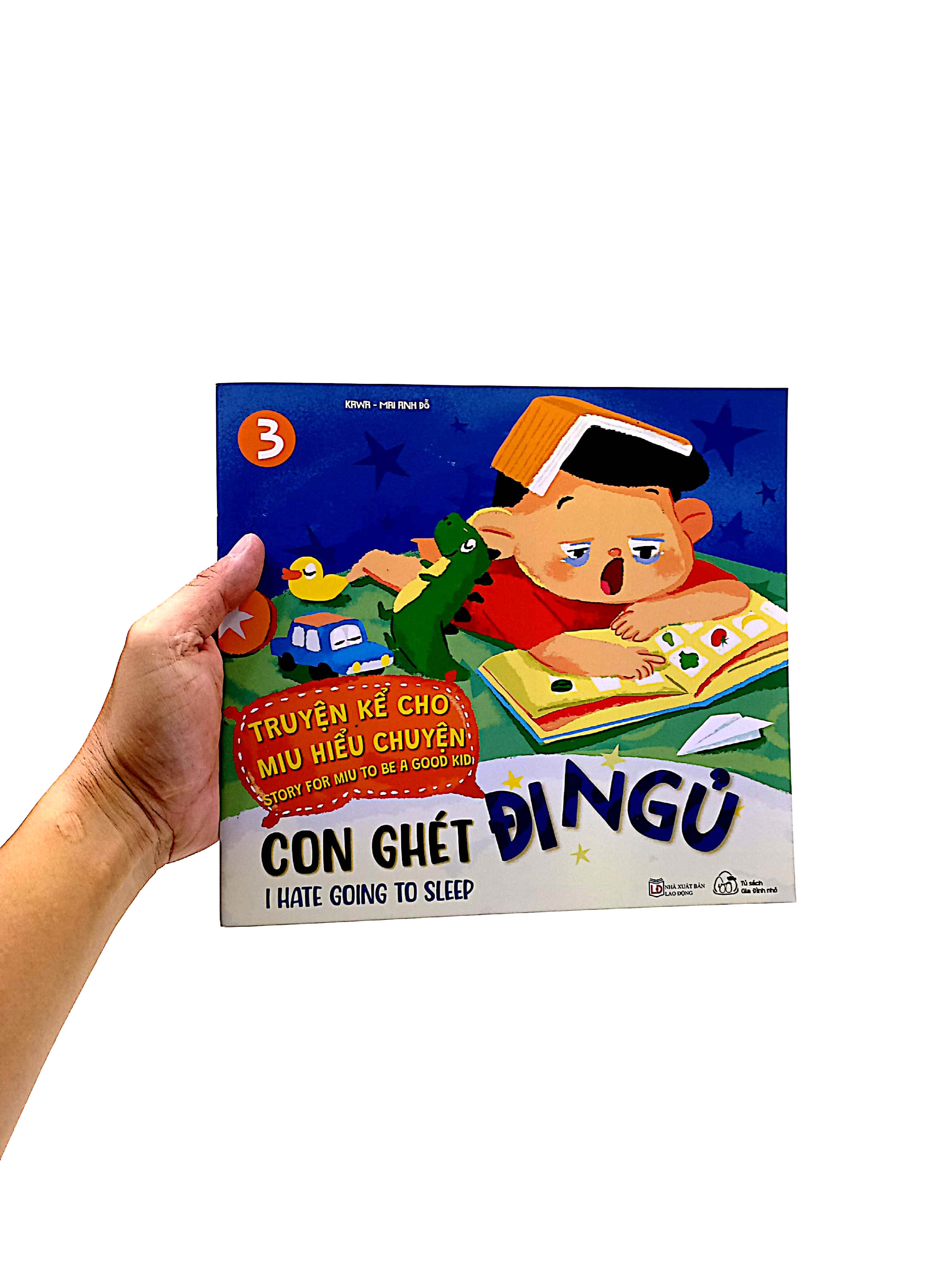 truyện kể cho miu hiểu chuyện - con ghét đi ngủ (song ngữ việt-anh) - Ảnh 7