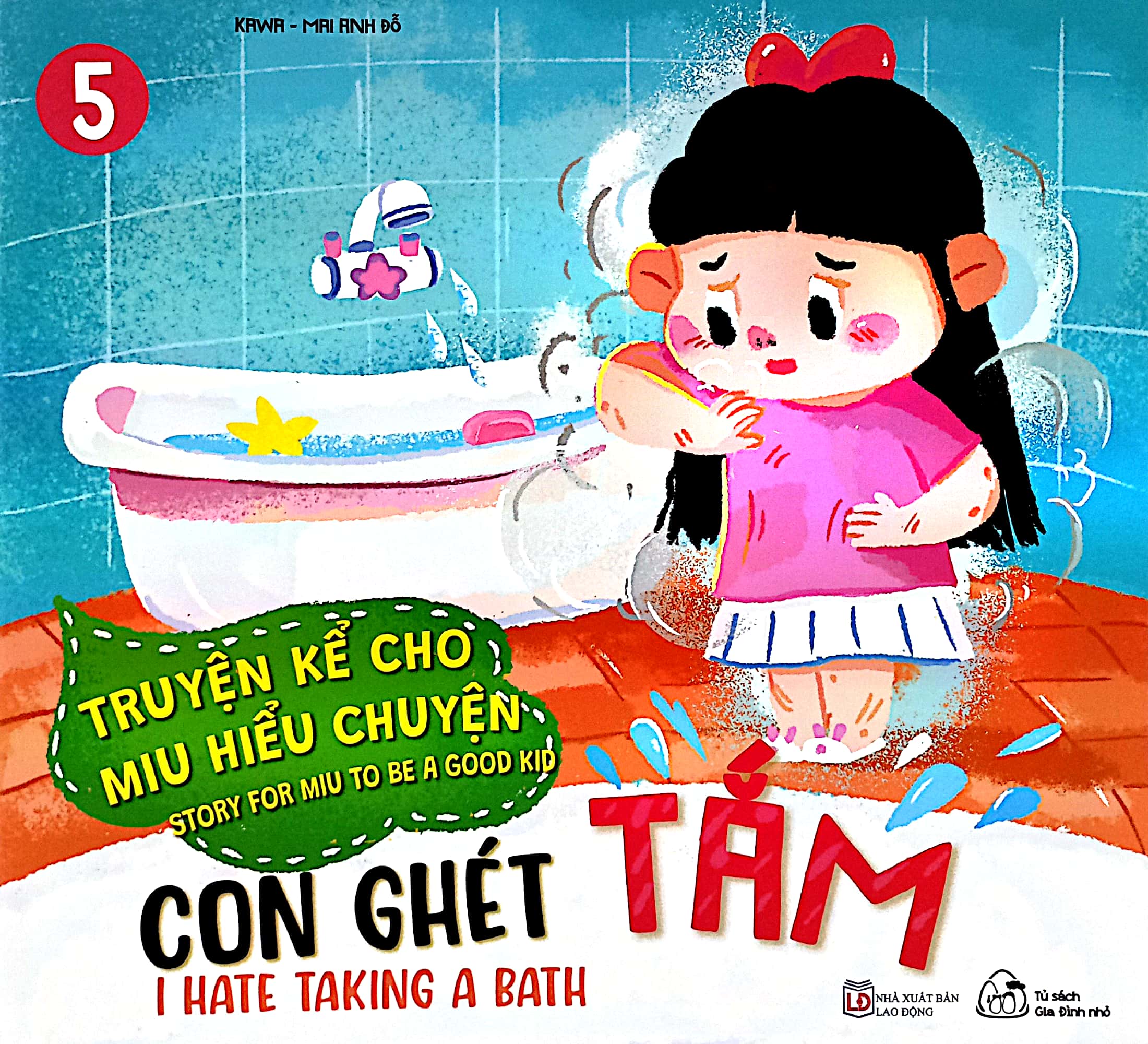 truyện kể cho miu hiểu chuyện - con ghét tắm (song ngữ việt-anh) - Ảnh 2
