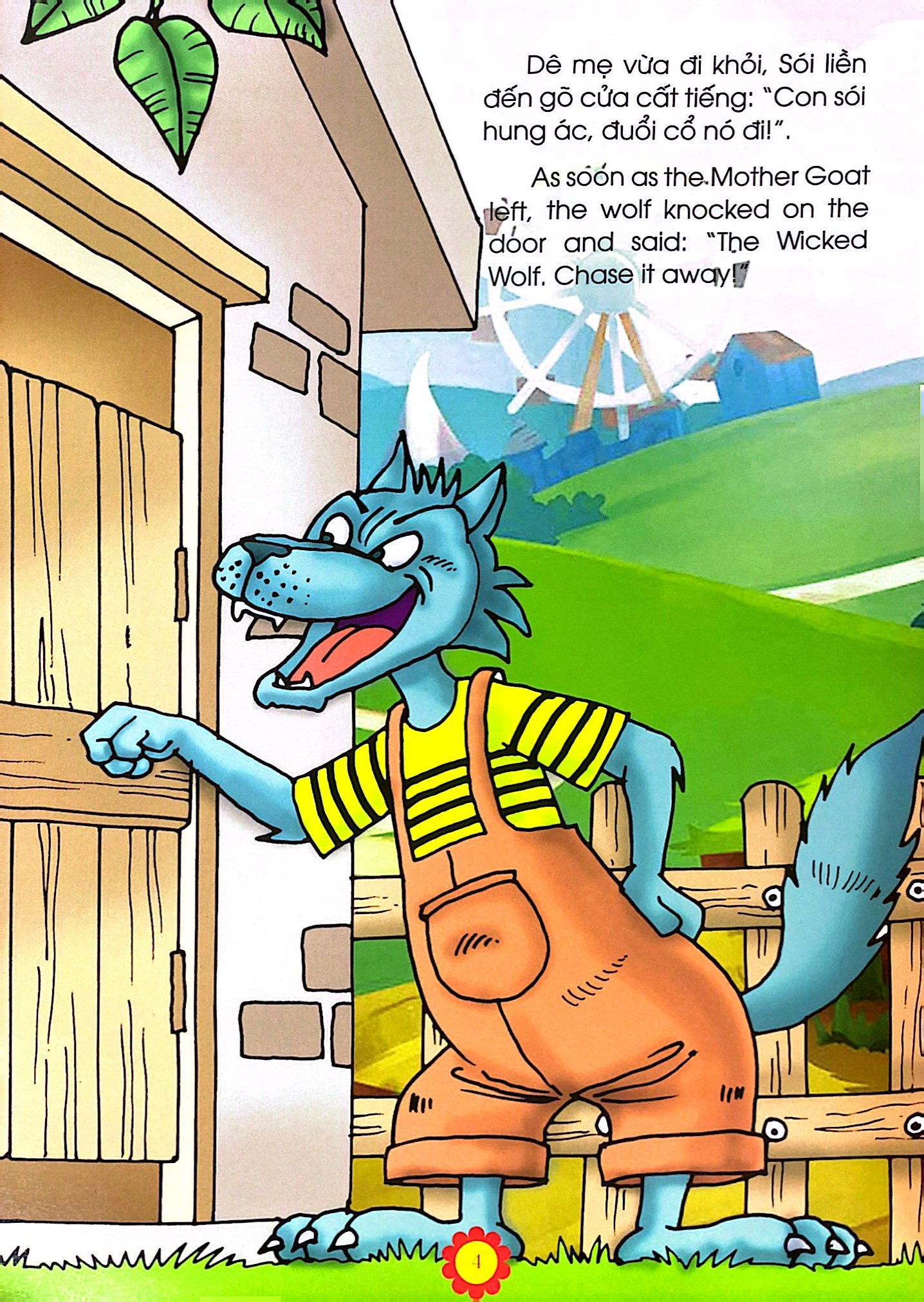 truyện kể tuổi thần tiên - song ngữ anh việt - dê con nhanh trí - Ảnh 6