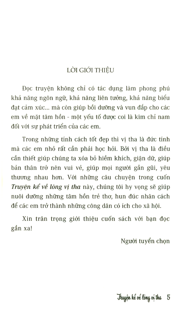 truyện kể về lòng vị tha (tái bản) - Ảnh 2