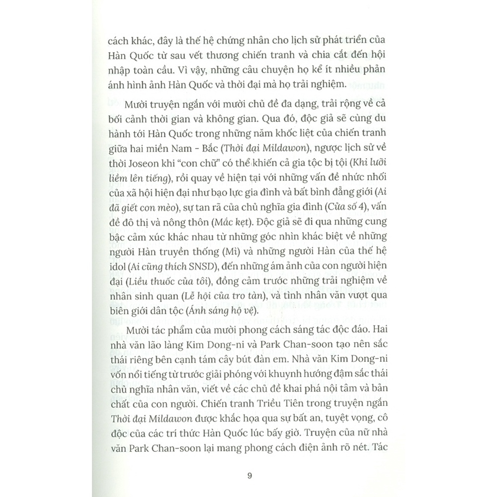 truyện ngắn đương đại hàn quốc - tập 2 - Ảnh 6