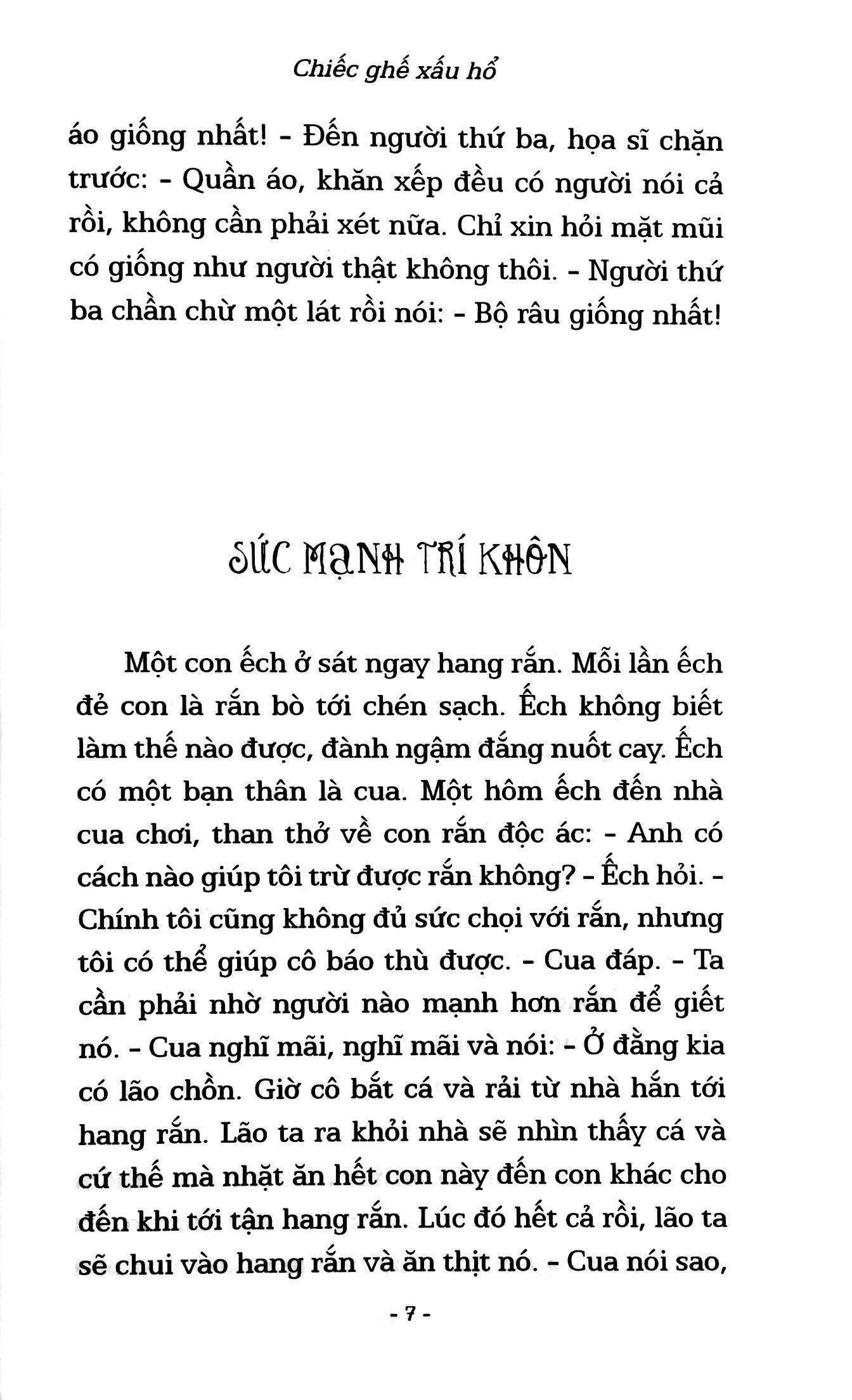 truyện ngụ ngôn thế giới chọn lọc - chiếc ghế xấu hổ - Ảnh 14