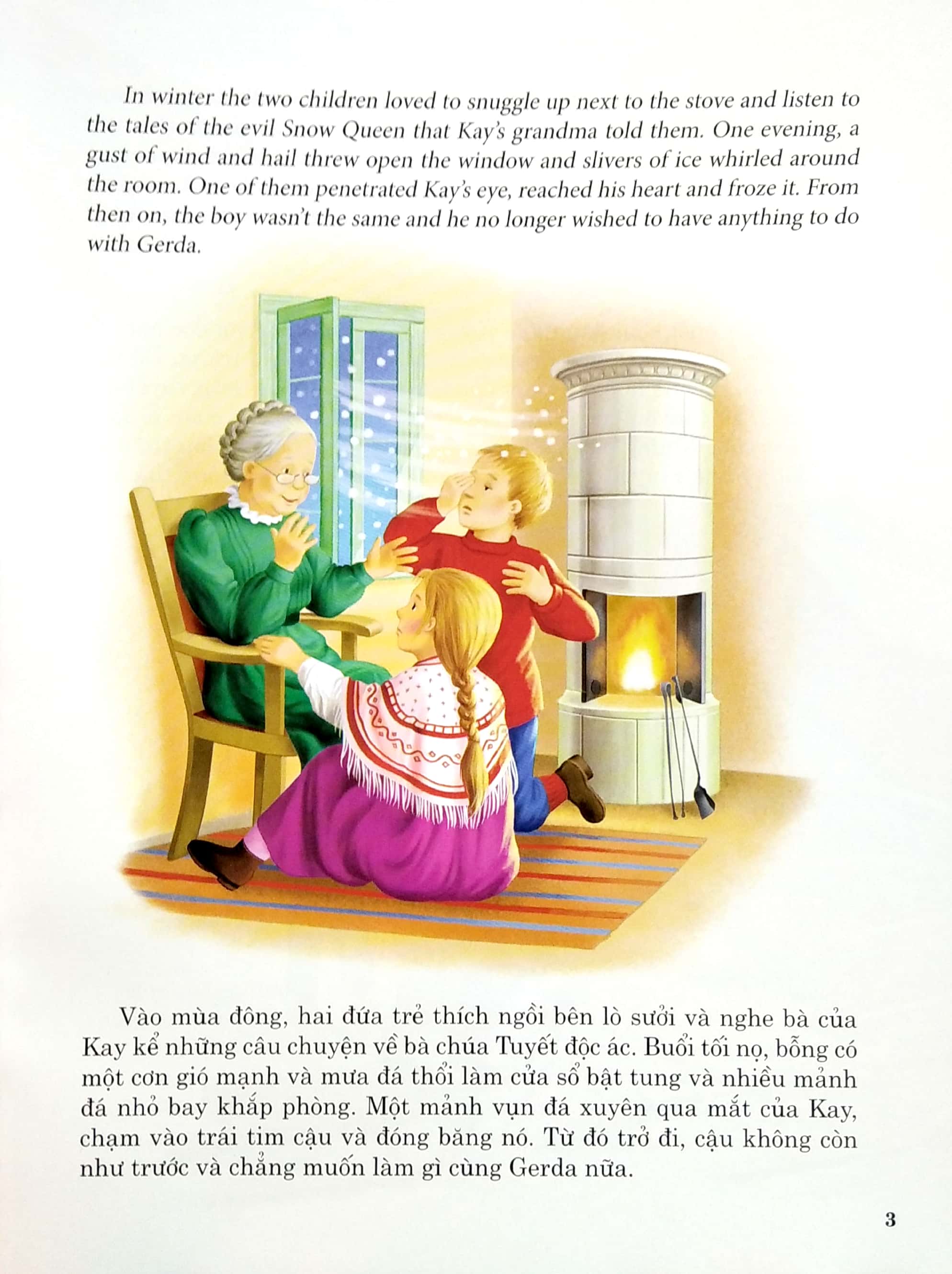 truyện song ngữ anh - việt: bà chúa tuyết - Ảnh 4