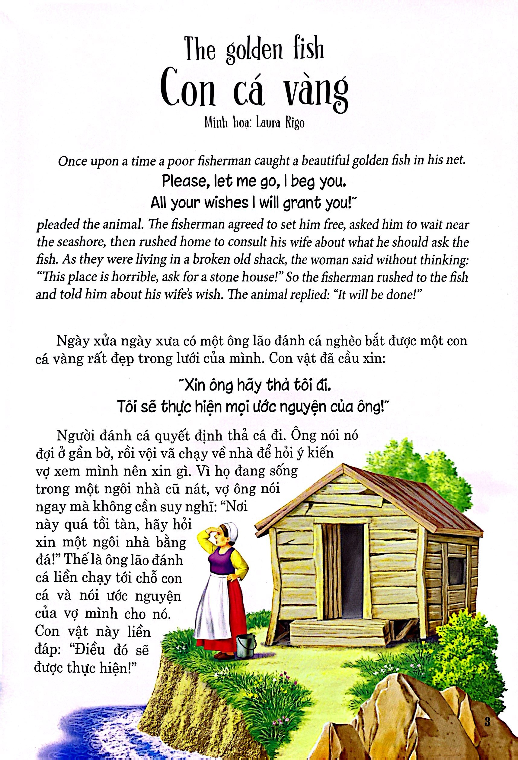 truyện song ngữ anh - việt: con cá vàng - Ảnh 3
