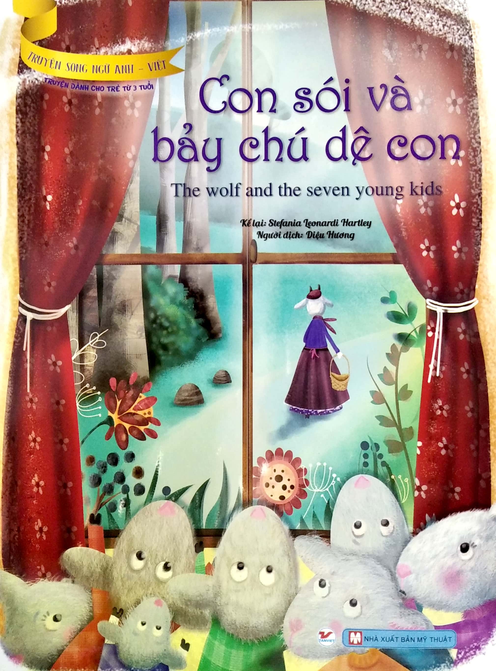 truyện song ngữ anh - việt: con sói và bảy chú dê con - Ảnh 2