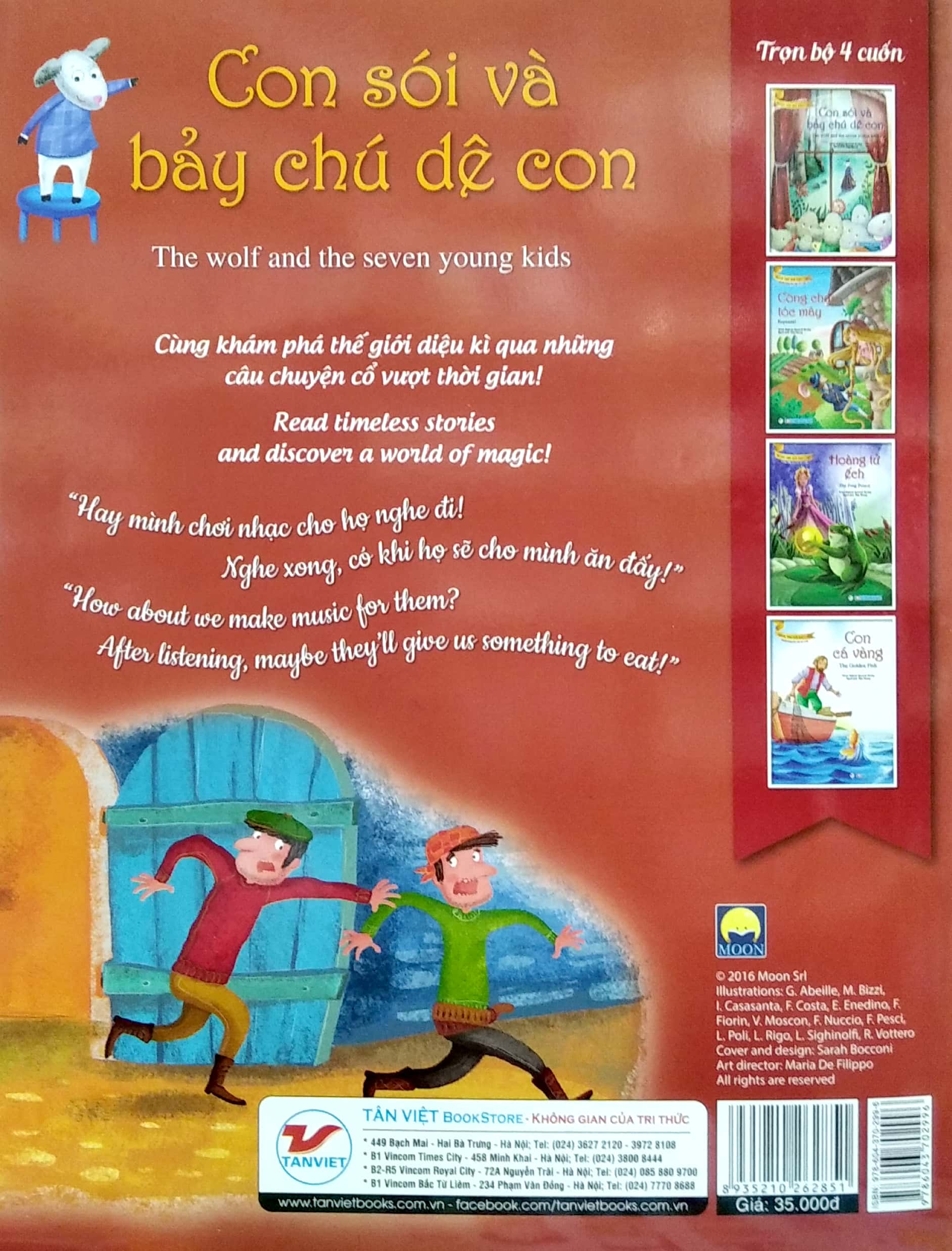 truyện song ngữ anh - việt: con sói và bảy chú dê con - Ảnh 6