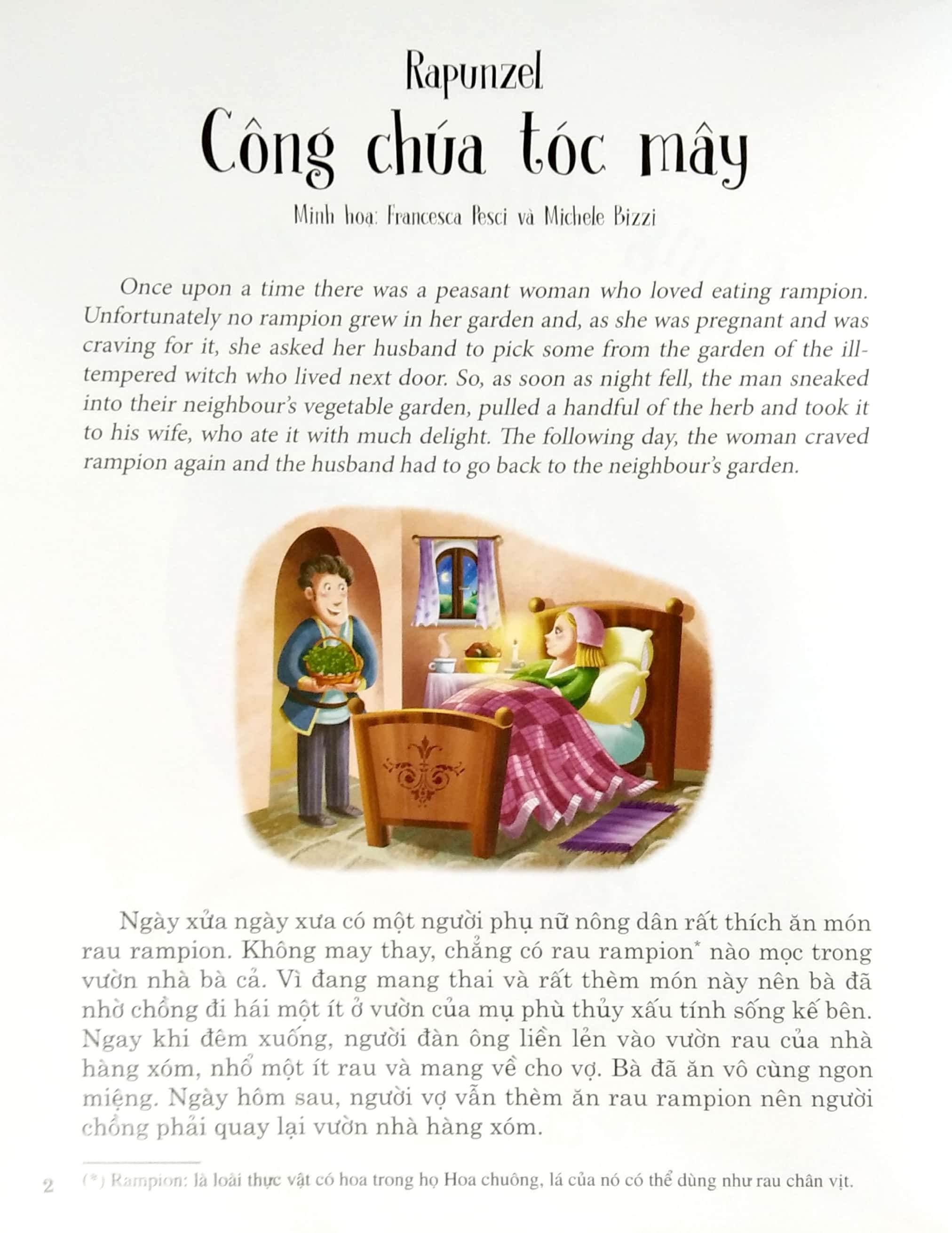 truyện song ngữ anh - việt: công chúa tóc mây - Ảnh 3