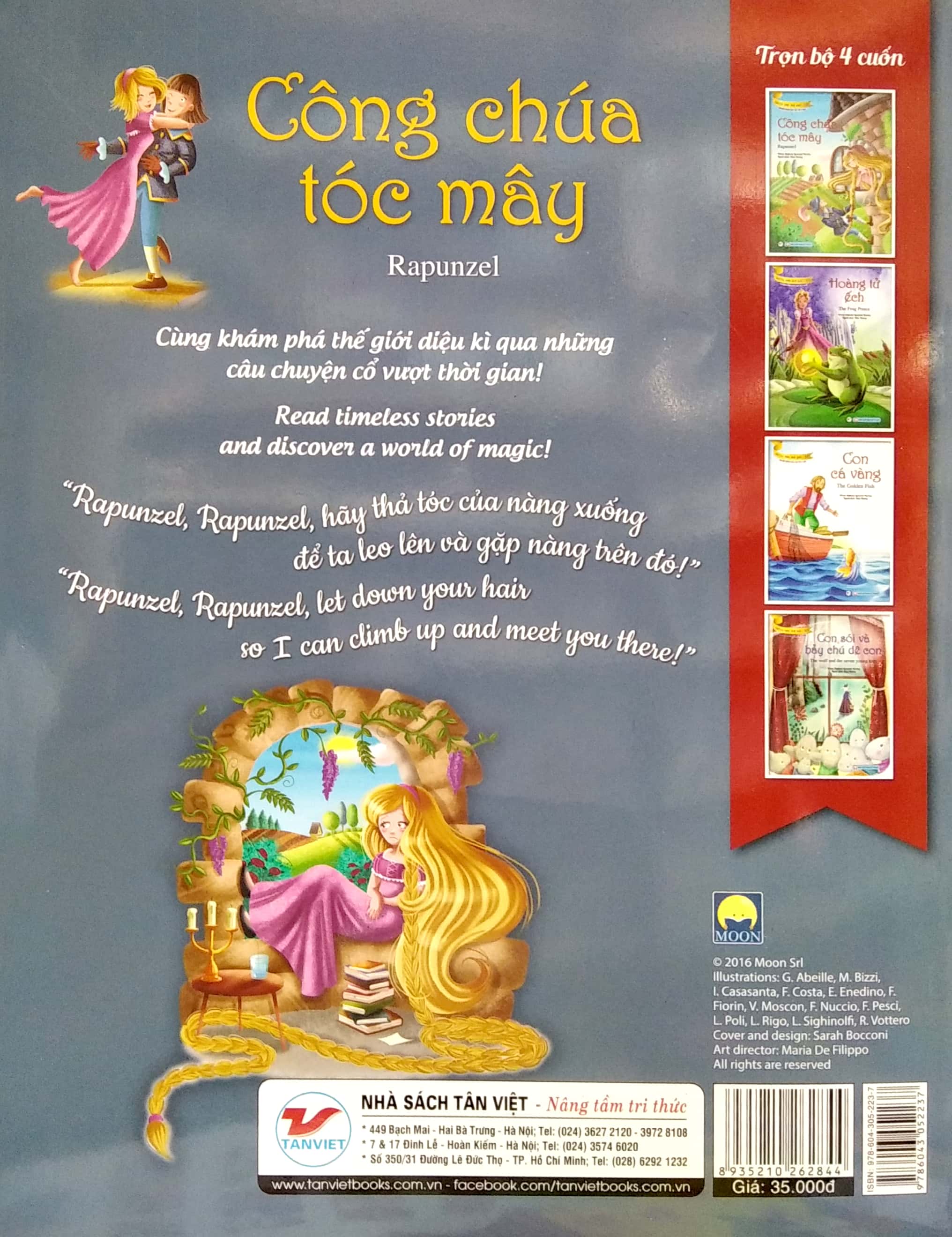 truyện song ngữ anh - việt: công chúa tóc mây - Ảnh 6