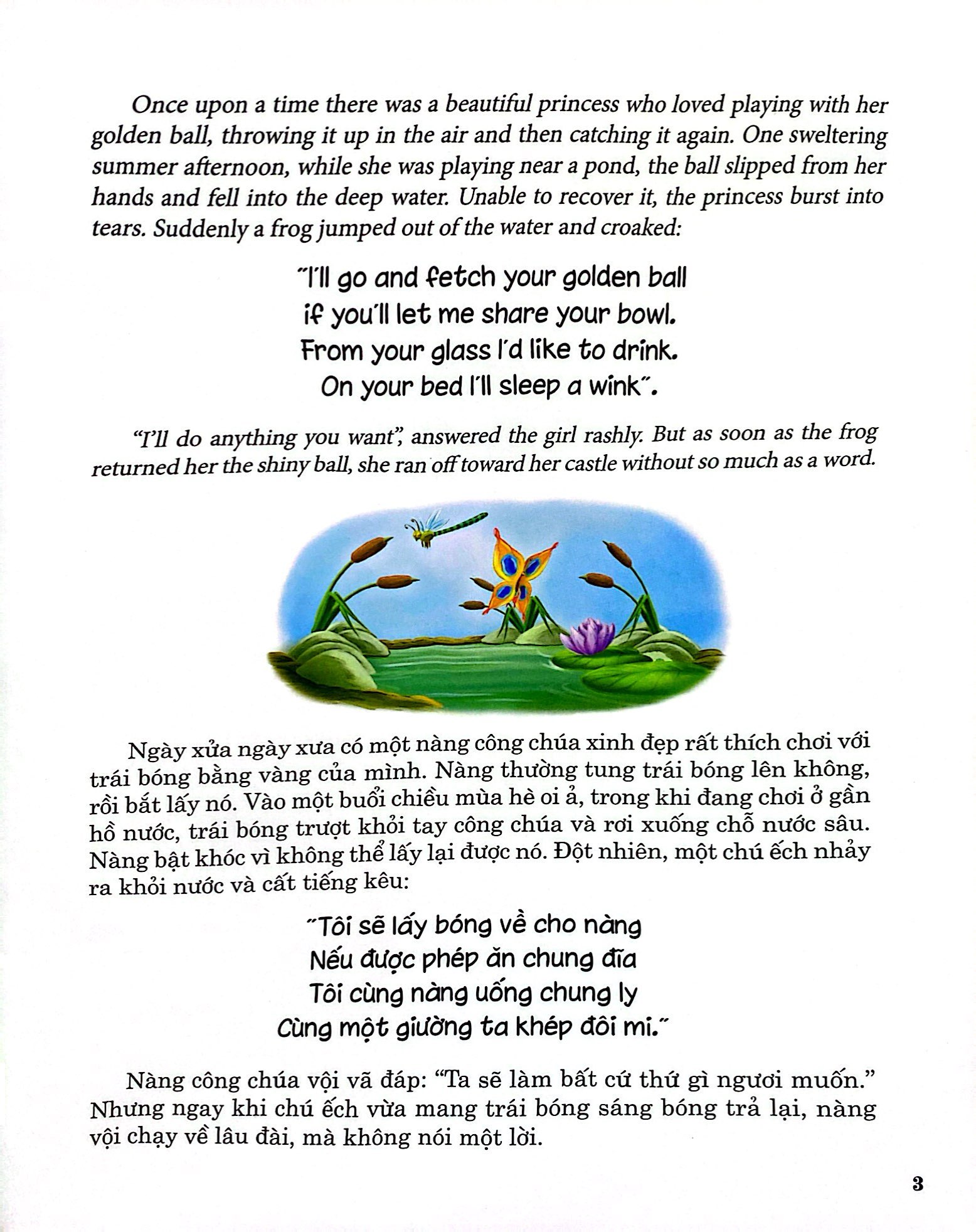 truyện song ngữ anh - việt: hoàng tử ếch - Ảnh 4