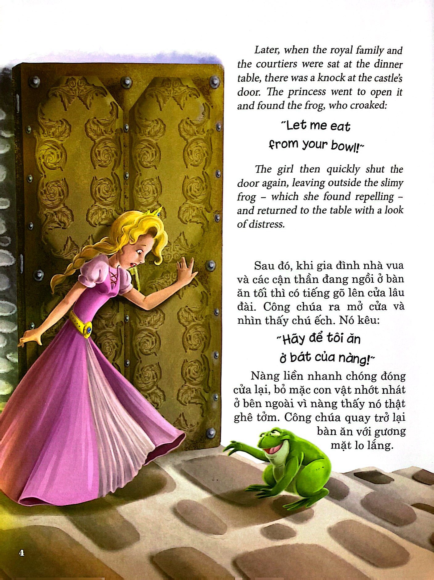 truyện song ngữ anh - việt: hoàng tử ếch - Ảnh 5