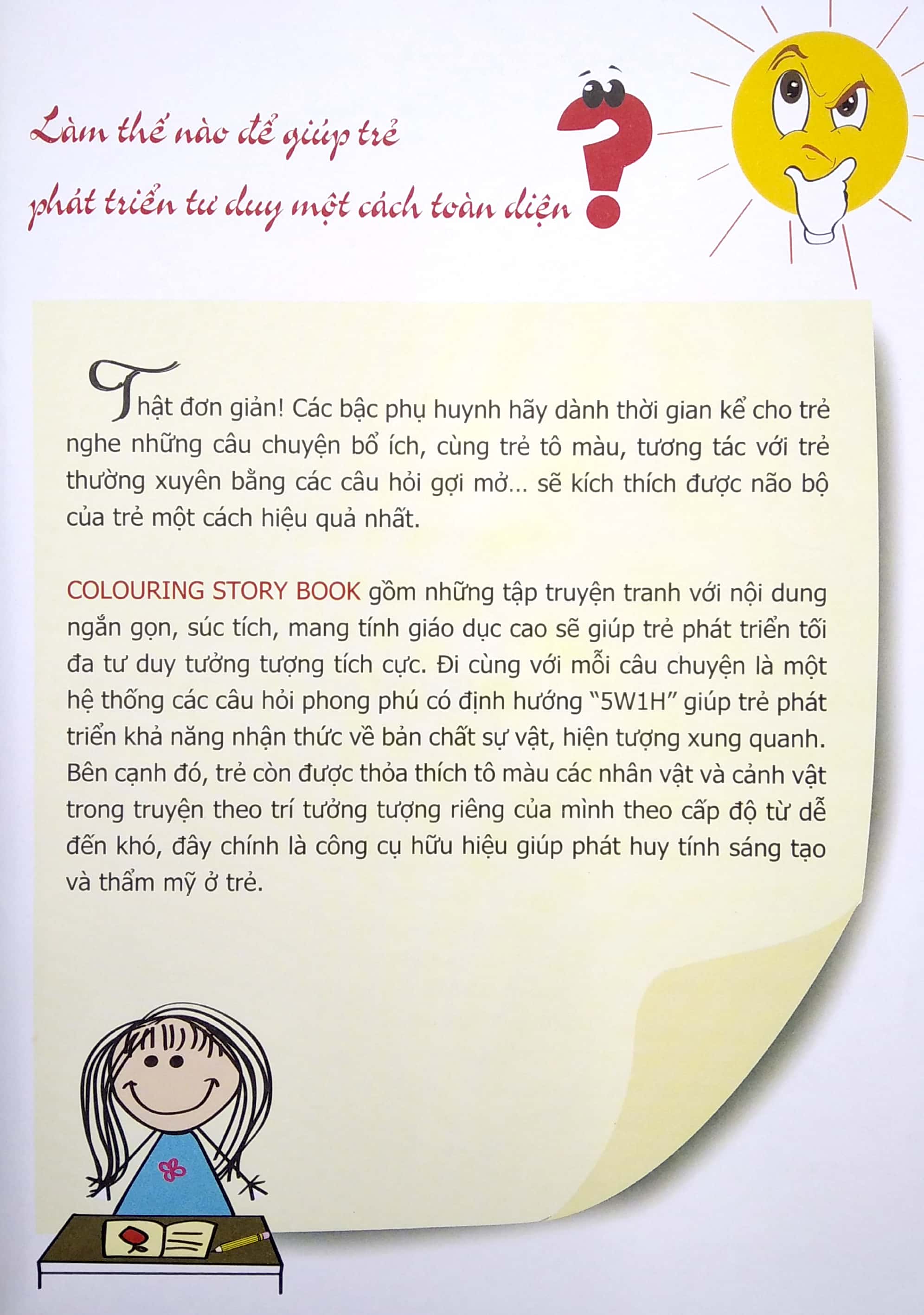 truyện tô màu phát triển tư duy thumbtelling - bác gấu và hai chú thỏ - Ảnh 3