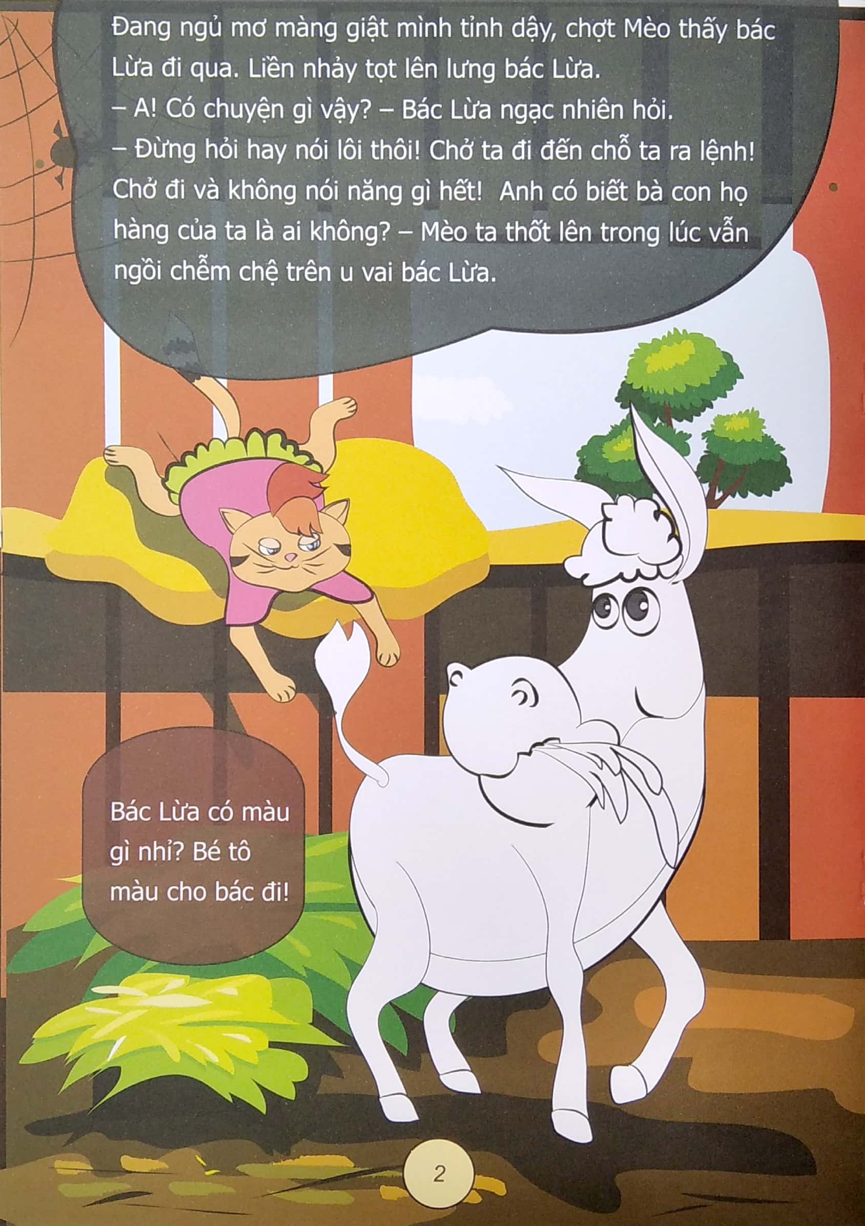 truyện tô màu phát triển tư duy thumbtelling - chị mèo nhận họ - Ảnh 5