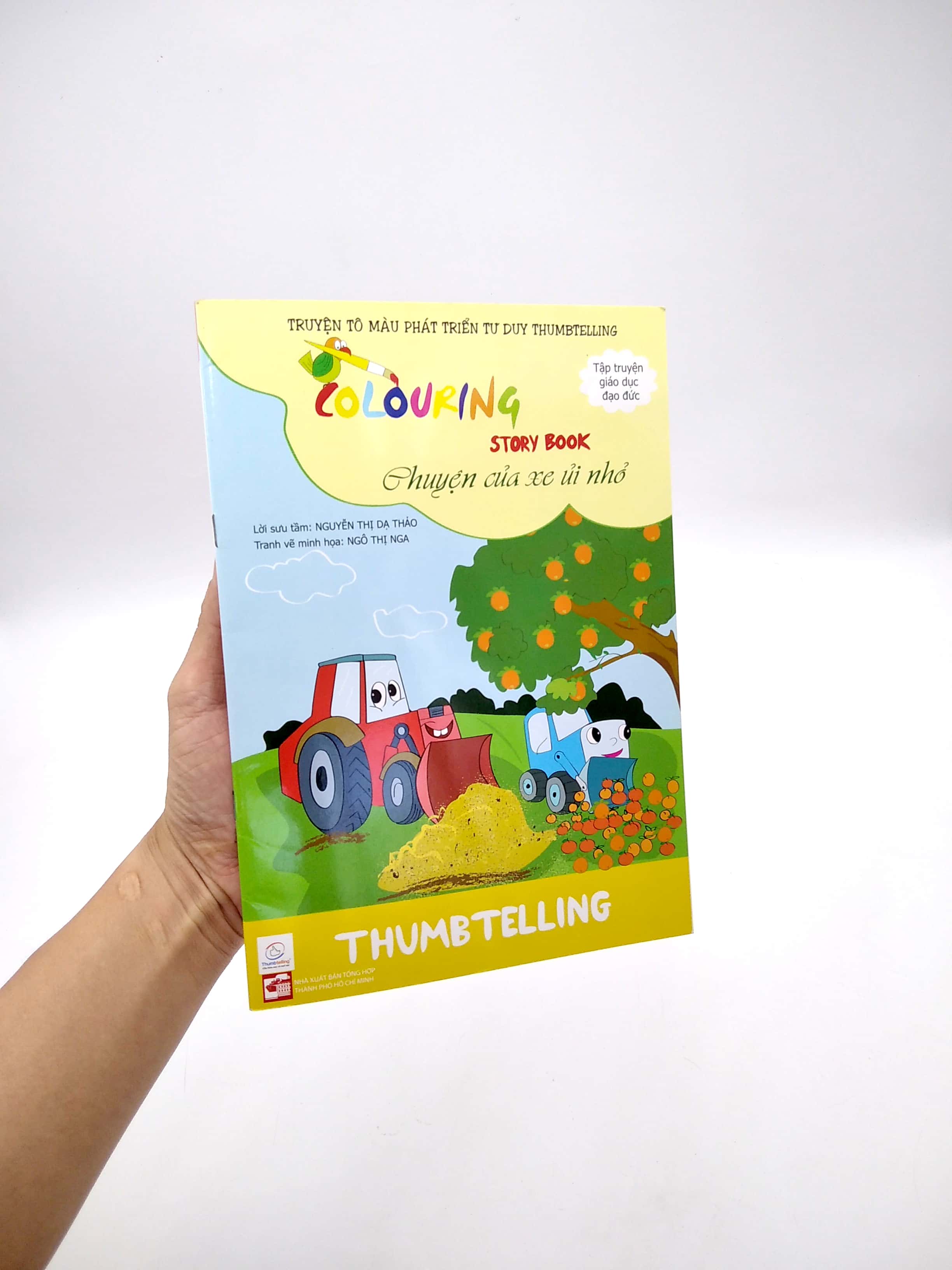 truyện tô màu phát triển tư duy thumbtelling - chuyện của xe ủi nhỏ - Ảnh 7
