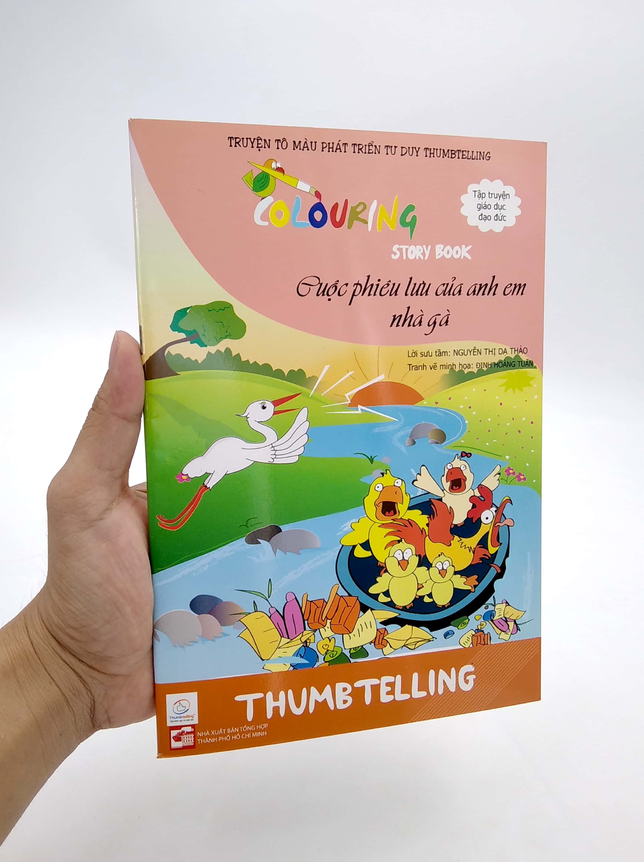 truyện tô màu phát triển tư duy thumbtelling - cuộc phiêu lưu của anh em nhà gà - Ảnh 7