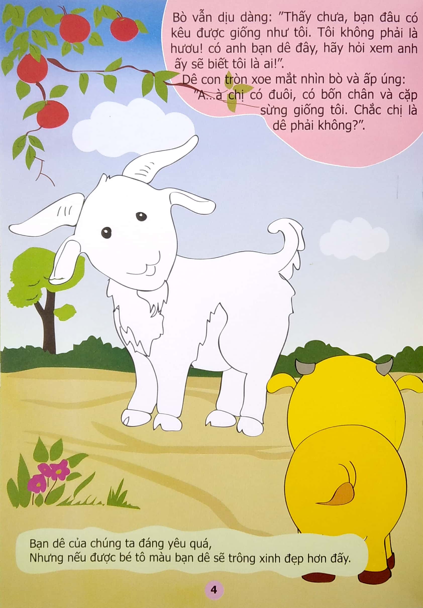 truyện tô màu phát triển tư duy thumbtelling - hiểu lầm của hươu con - Ảnh 7