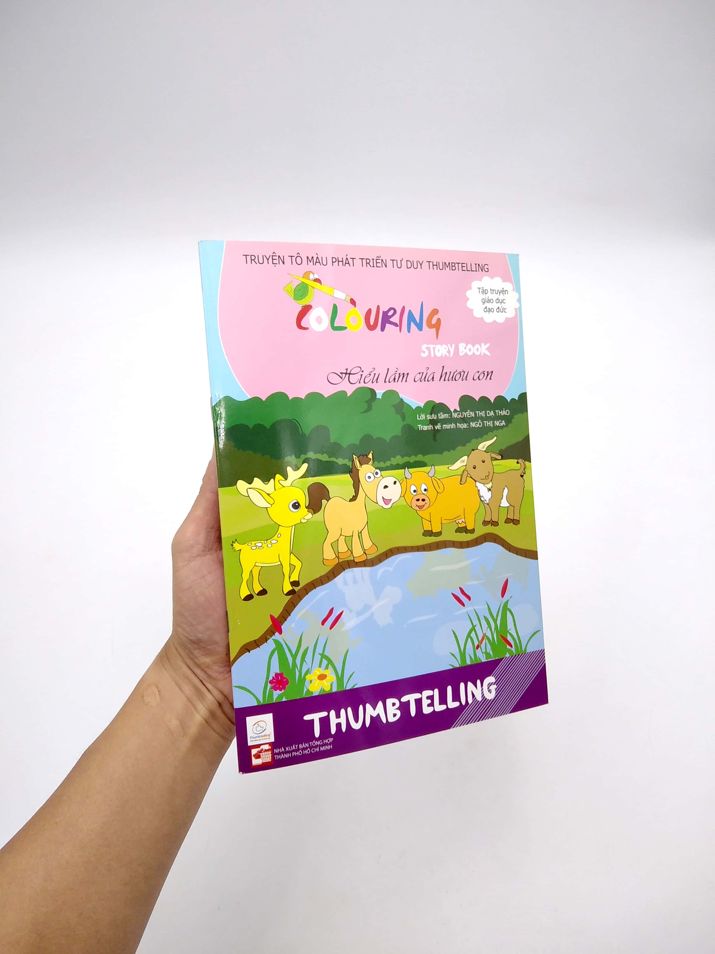 truyện tô màu phát triển tư duy thumbtelling - hiểu lầm của hươu con - Ảnh 8