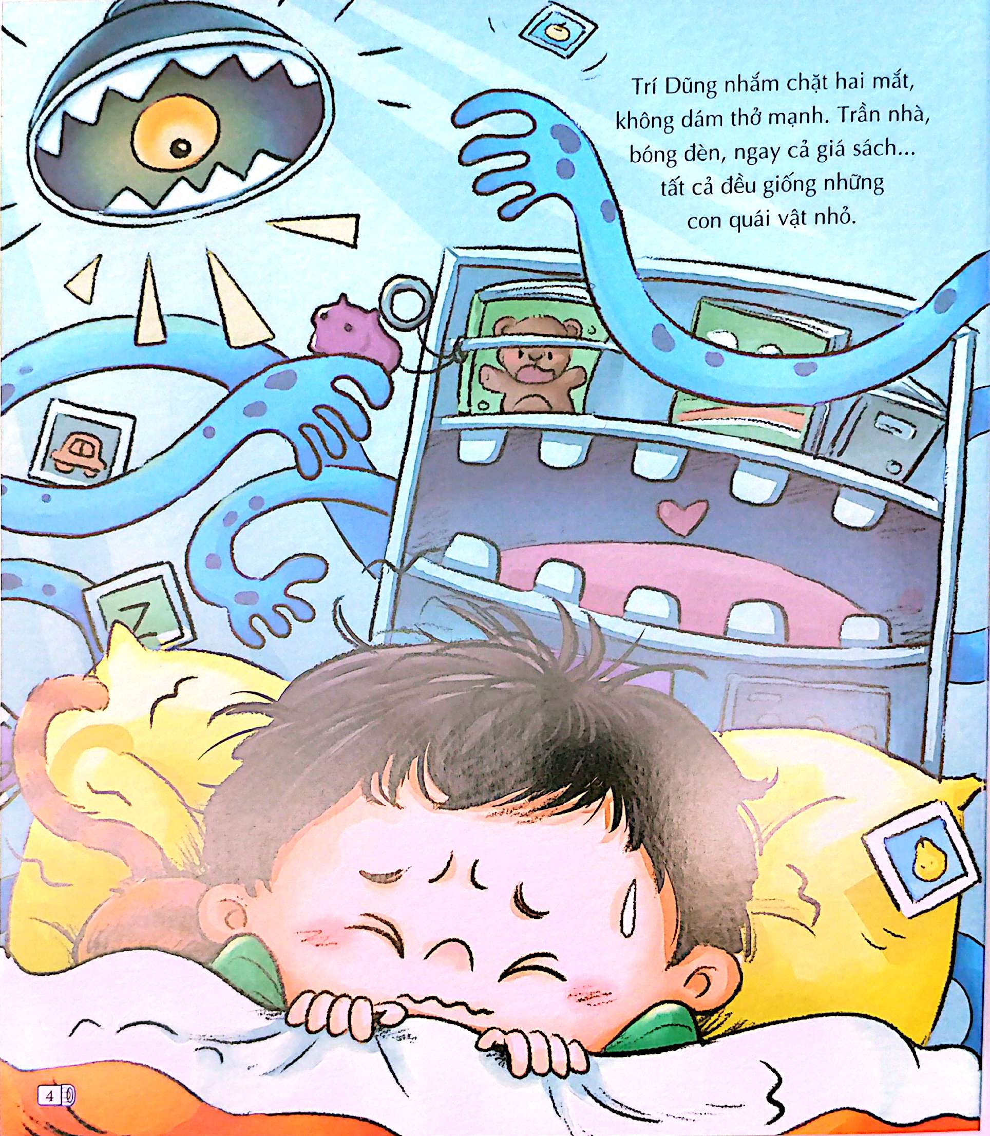 Truyện Tranh Bồi Dưỡng Tâm Lý Lành Mạnh Cho Trẻ - Bé Sợ Bóng Tối, Phải Làm Sao Đây? - Ảnh 6