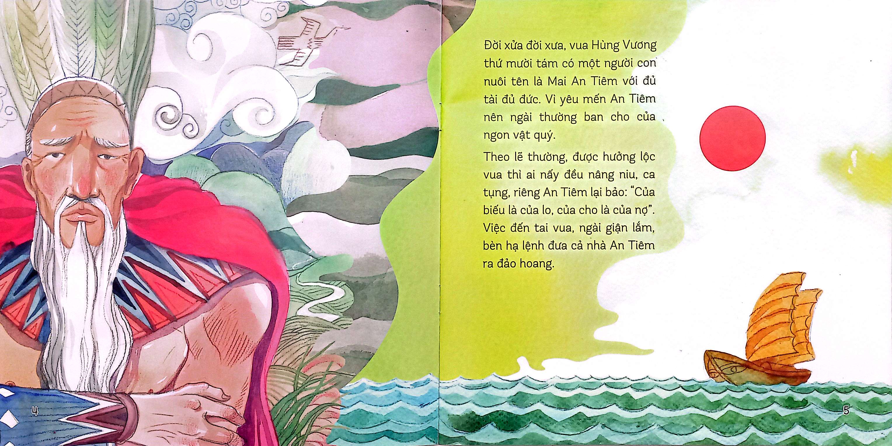 truyện tranh cổ tích việt nam - truyện mai an tiêm - Ảnh 4