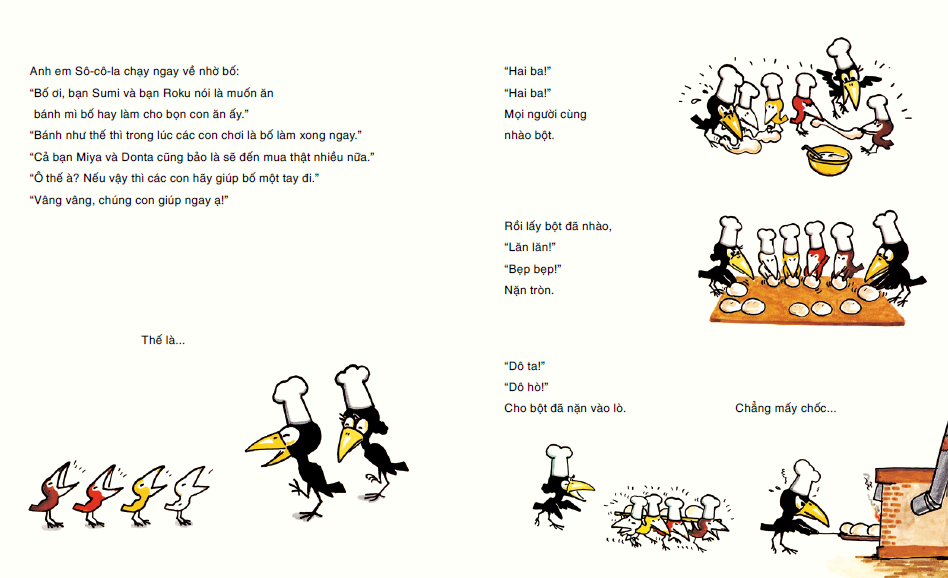 truyện tranh ehon - cửa hàng bánh mì quạ (từ 3 - 6 tuổi) (tái bản 2020) - Ảnh 4
