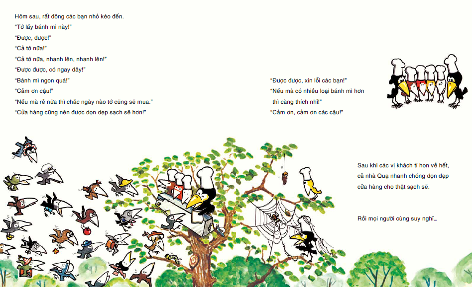 truyện tranh ehon - cửa hàng bánh mì quạ (từ 3 - 6 tuổi) (tái bản 2020) - Ảnh 6