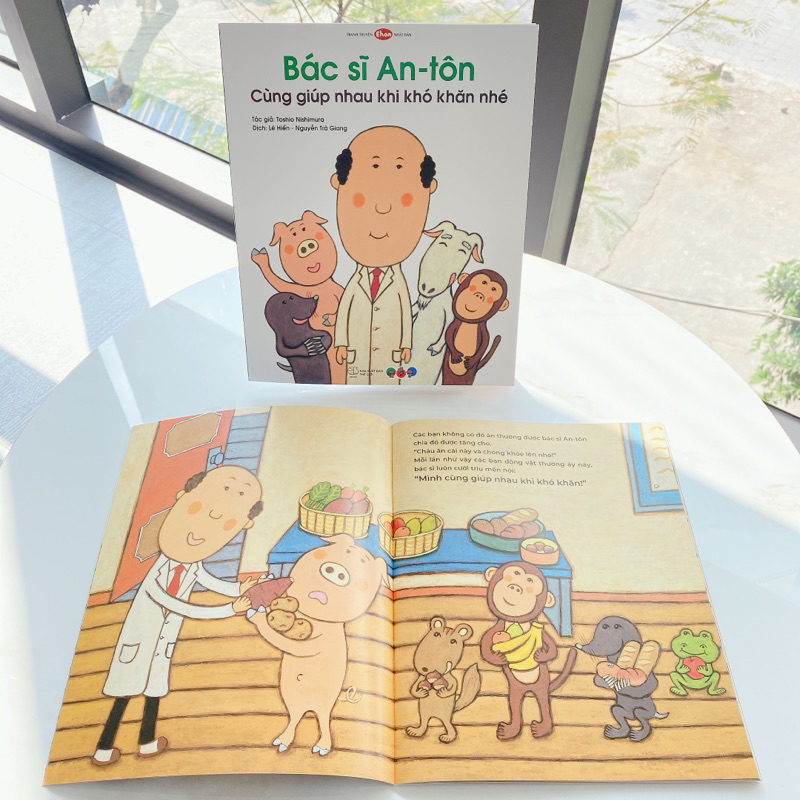 truyện tranh ehon nhật bản - bác sĩ an-tôn cùng giúp nhau khi khó khăn nhé - Ảnh 5