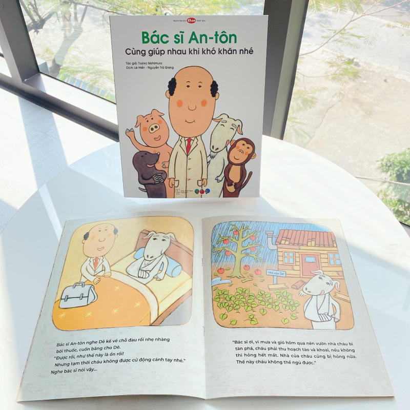 truyện tranh ehon nhật bản - bác sĩ an-tôn cùng giúp nhau khi khó khăn nhé - Ảnh 7