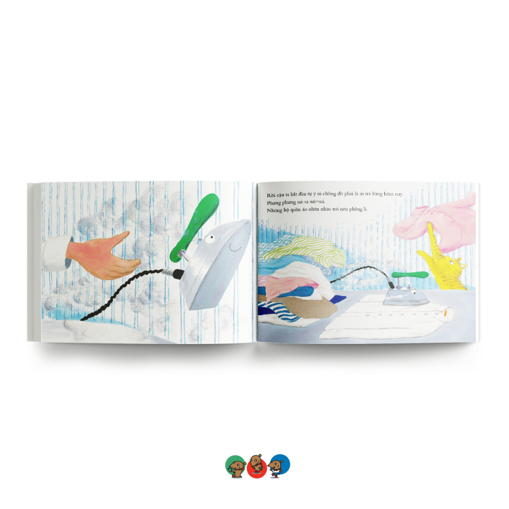 truyện tranh ehon nhật bản - bàn là ơi, cậu làm gì thế? - Ảnh 5