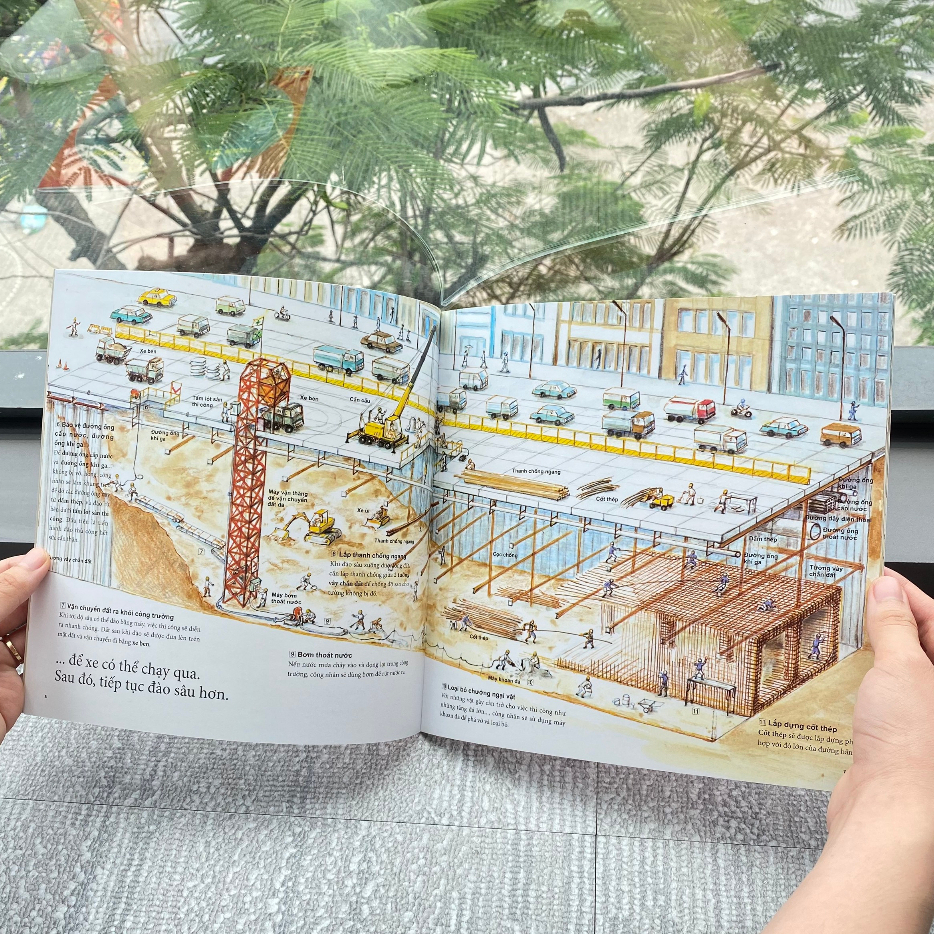 truyện tranh ehon nhật bản - đường hầm tàu điện ngầm được xây dựng như thế nào? - Ảnh 6