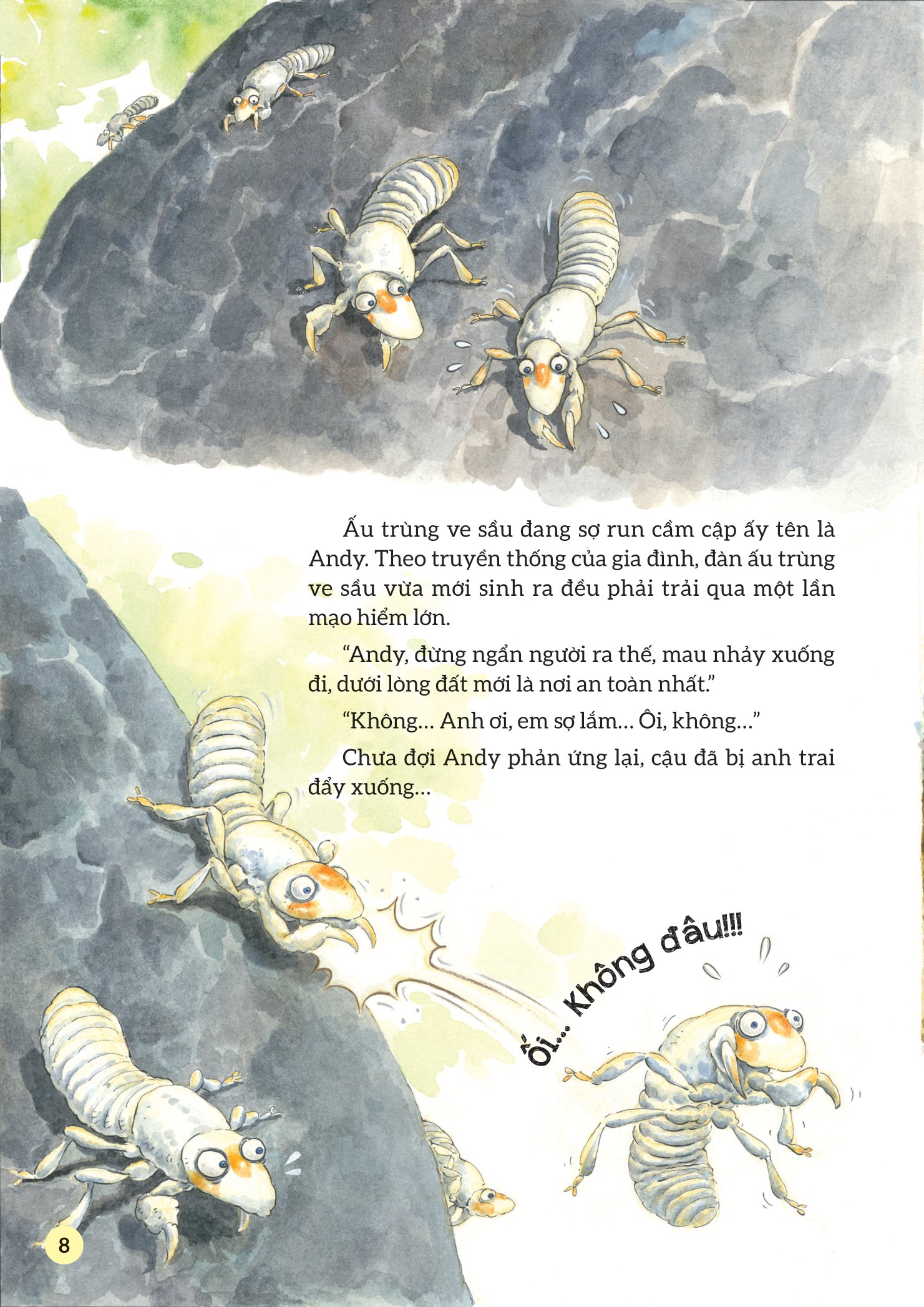 truyện tranh khoa học về các loài côn trùng - ca sĩ nhiệt tình - ve sầu - Ảnh 5