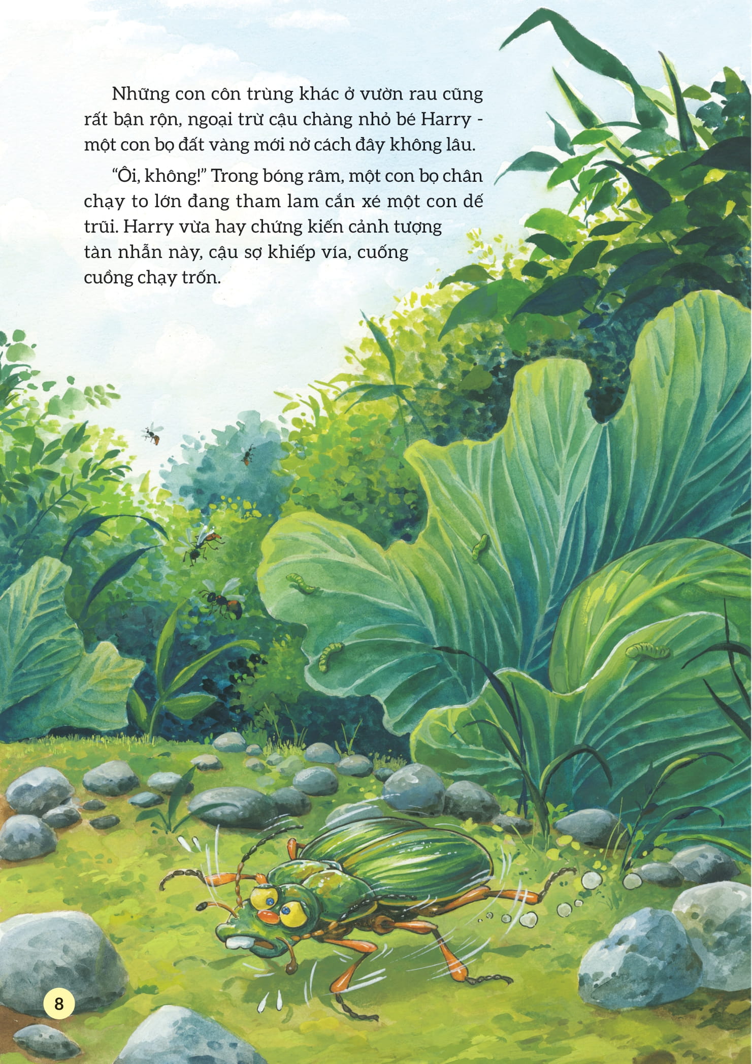 truyện tranh khoa học về các loài côn trùng - dũng sĩ mặc giáp - bọ đất vàng - Ảnh 7