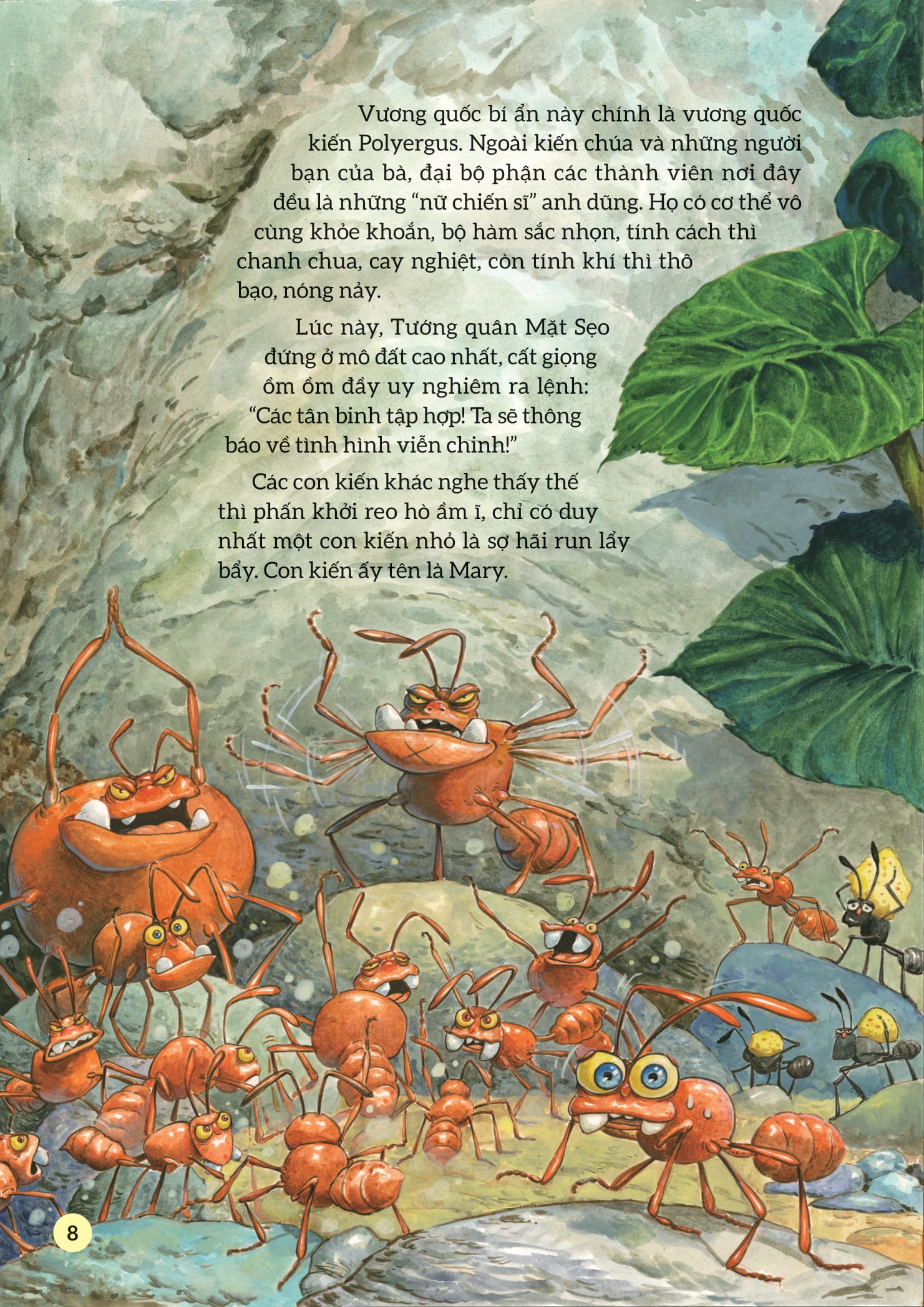 truyện tranh khoa học về các loài côn trùng - lính trinh sát dũng cảm - kiến polyergus - Ảnh 7