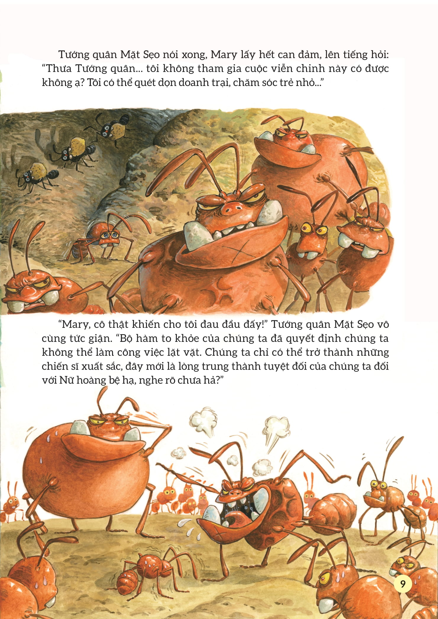 truyện tranh khoa học về các loài côn trùng - lính trinh sát dũng cảm - kiến polyergus - Ảnh 8