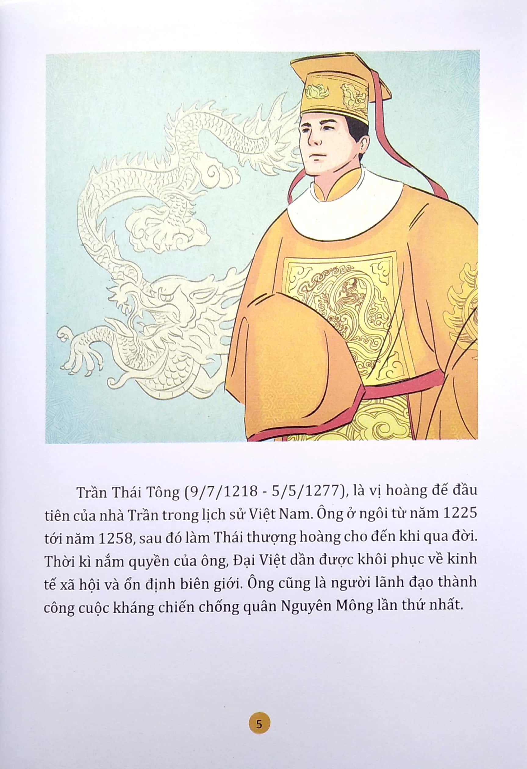 truyện tranh lịch sử việt nam - trần thái tông hoàng đế đầu tiên của nhà trần - Ảnh 4